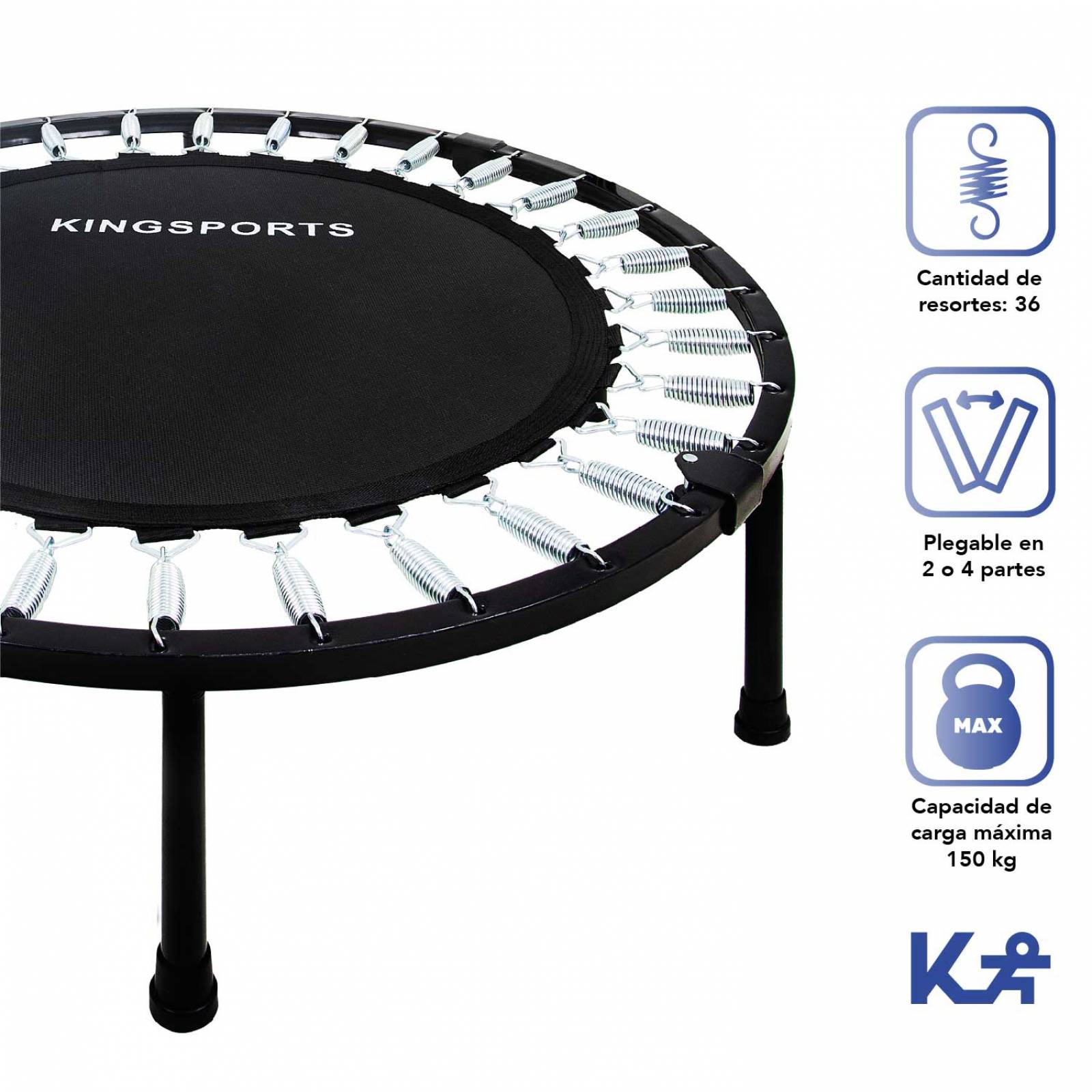 Trampolin Para Ejercicio Plegable Mini Jumping Fitness 48in