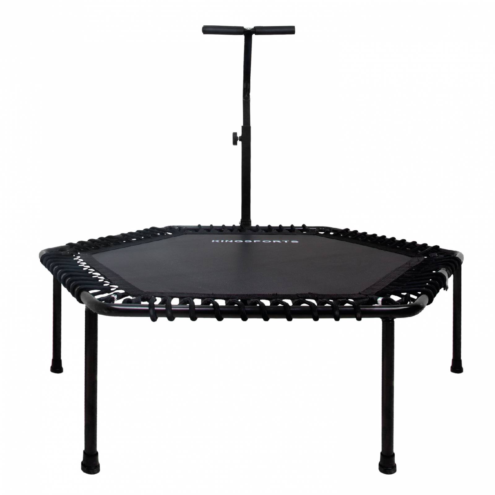 Trampolin Ejercicio Hexagonal Plegable 50in Barra Soporte