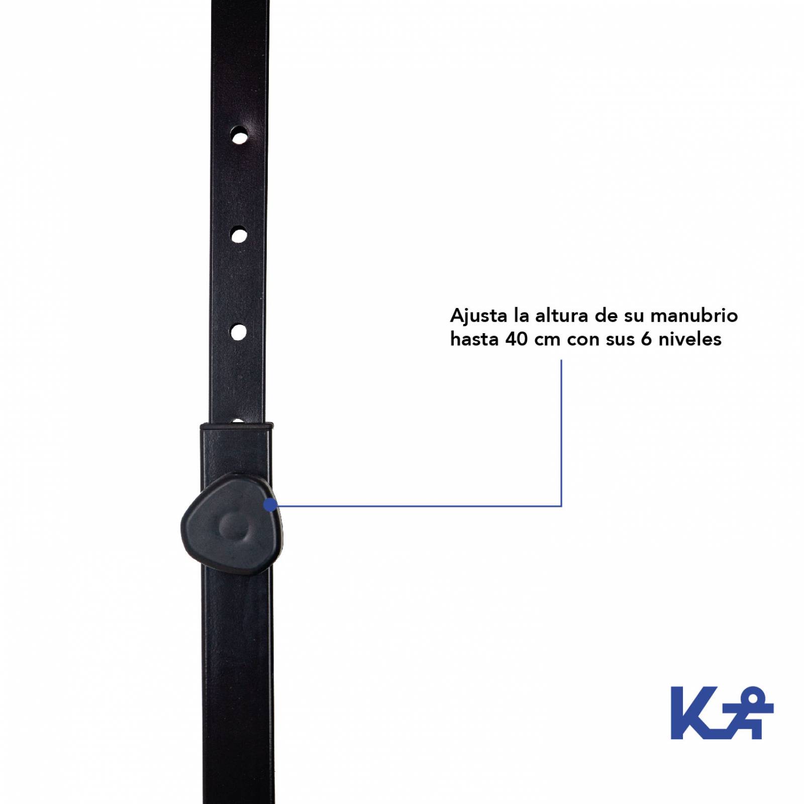 Trampolin Ejercicio Hexagonal Plegable 50in Barra Soporte