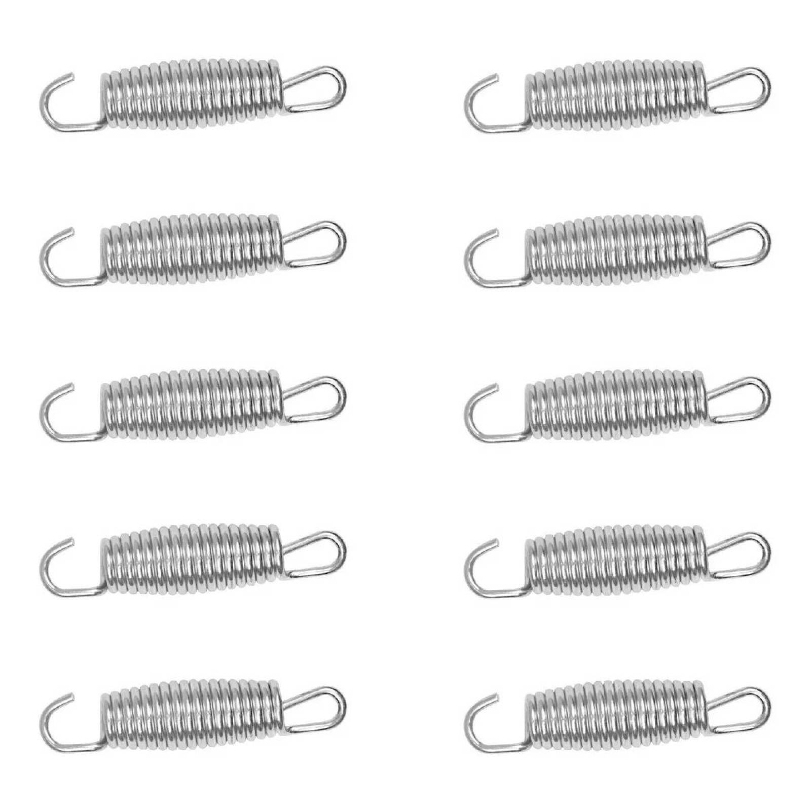 Juego Resortes 12 Cm 10pzas Trampolin Brincolin Repuesto 6ft