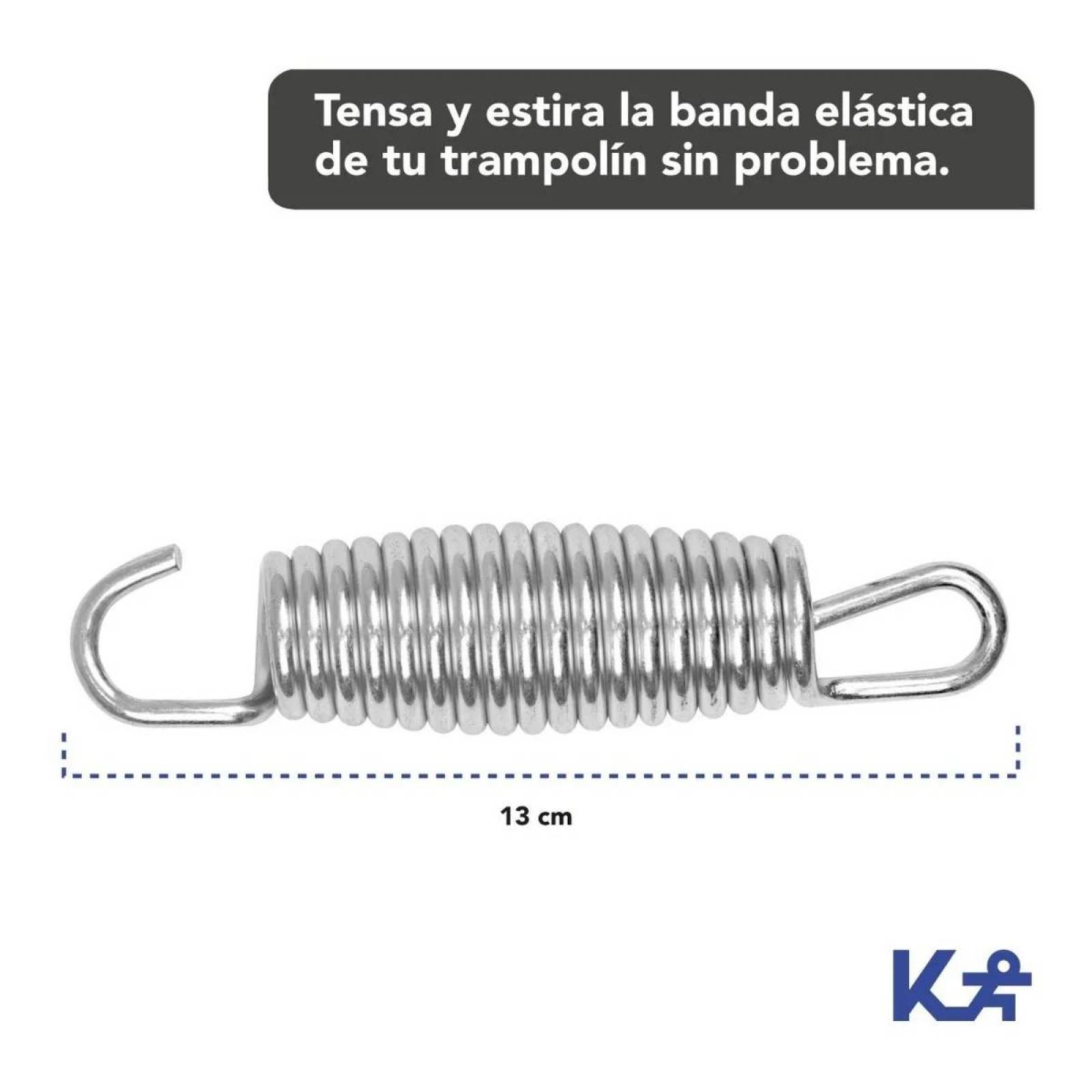 Juego Resortes 13 Cm 10pzas Trampolin Brincolin Repuesto 8ft