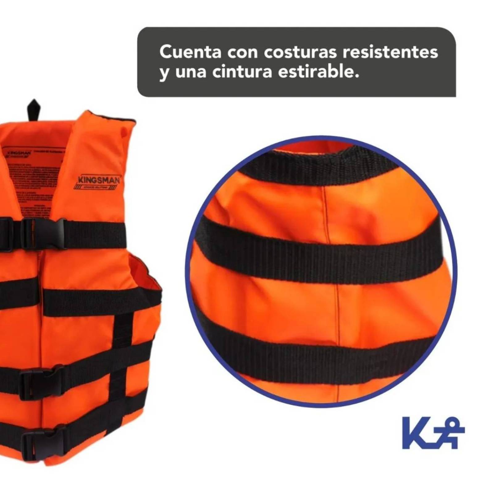 Chaleco Alta Visibilidad Salvavidas Xl Acuatico Pesca Playa