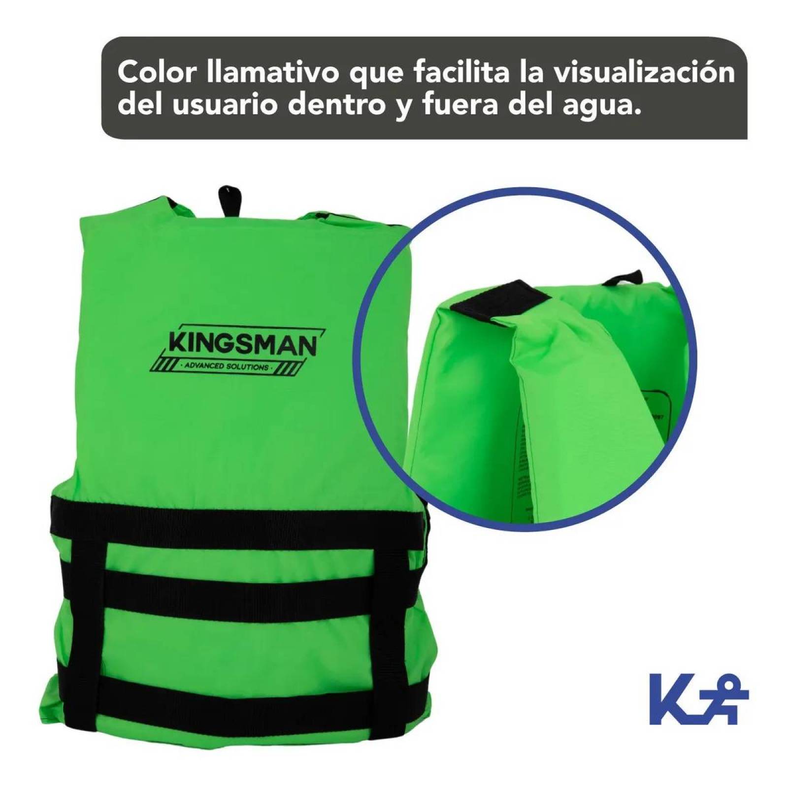 Chaleco Alta Visibilidad Salvavidas Xl Acuatico Playa Pesca