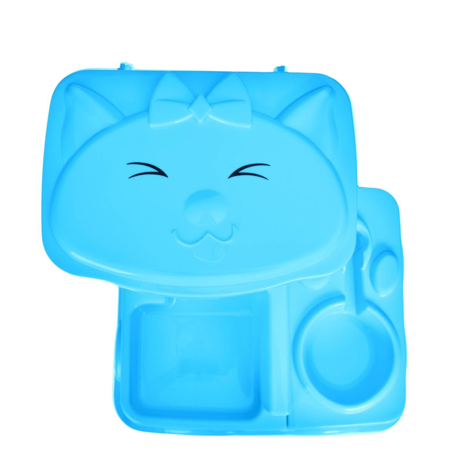 KE WOOW Comedero y bebedero semiautomático para mascotas. Dispensador de comida y agua para perros, gatos, conejos y otras mascotas. Color Azul