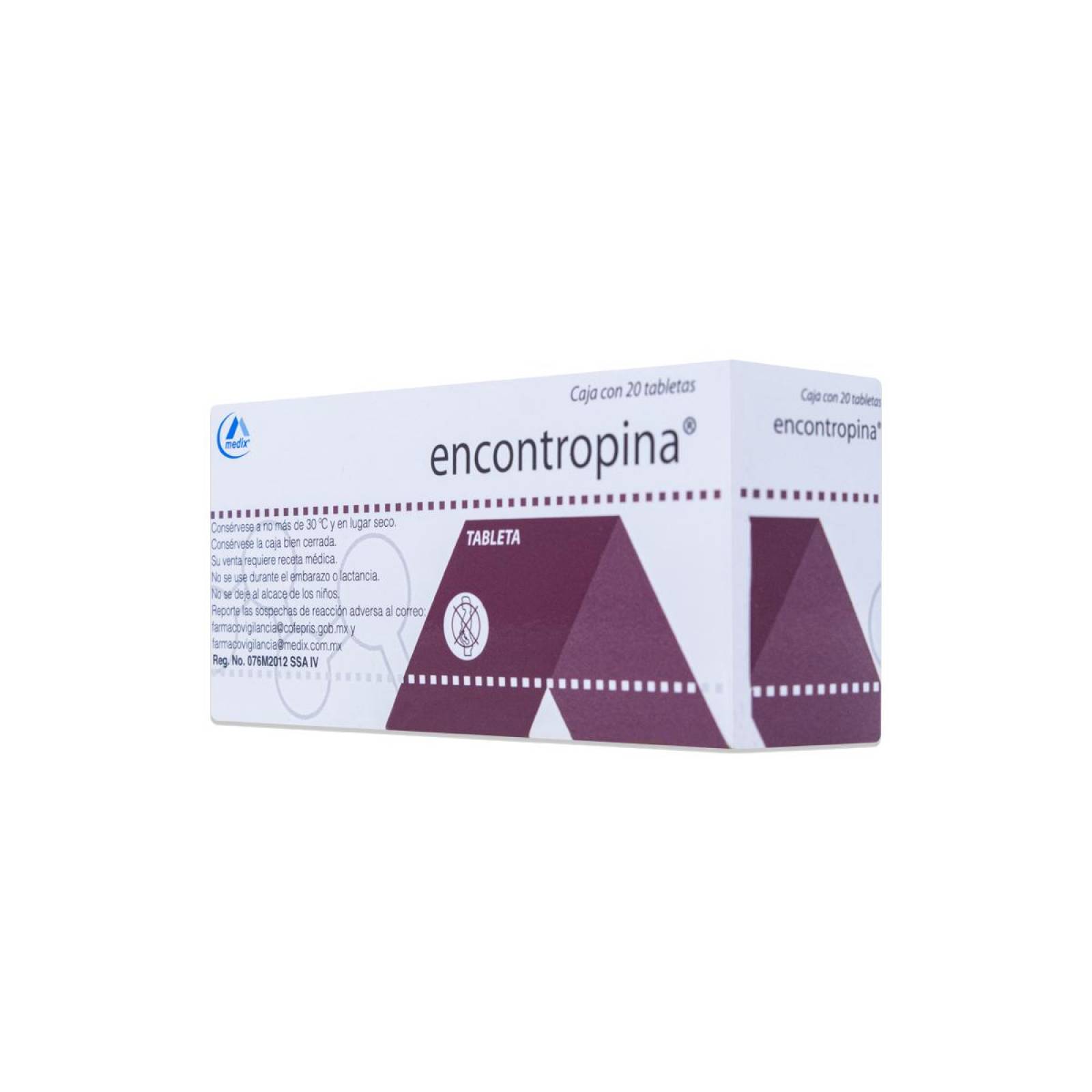Encontropina Ketorolaco, Hoscina Caja Con 20 Tabs 10 Mg / 20 Mg, Medix 