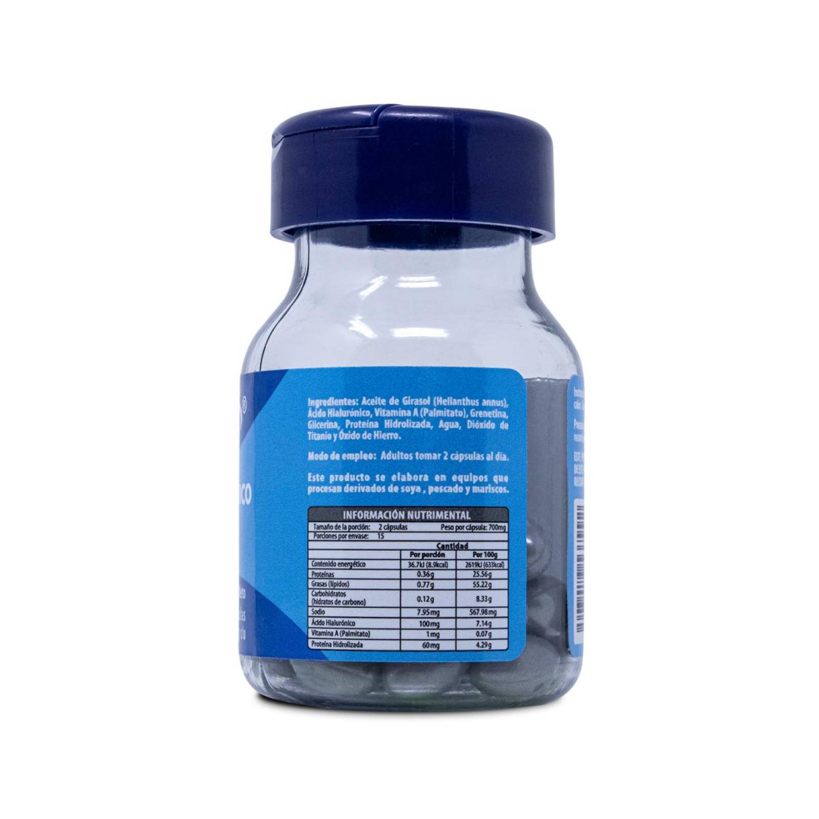 Acido Hialuronico Con Vitamina A Y Colageno Naturagel Frasco Con 30 Caps