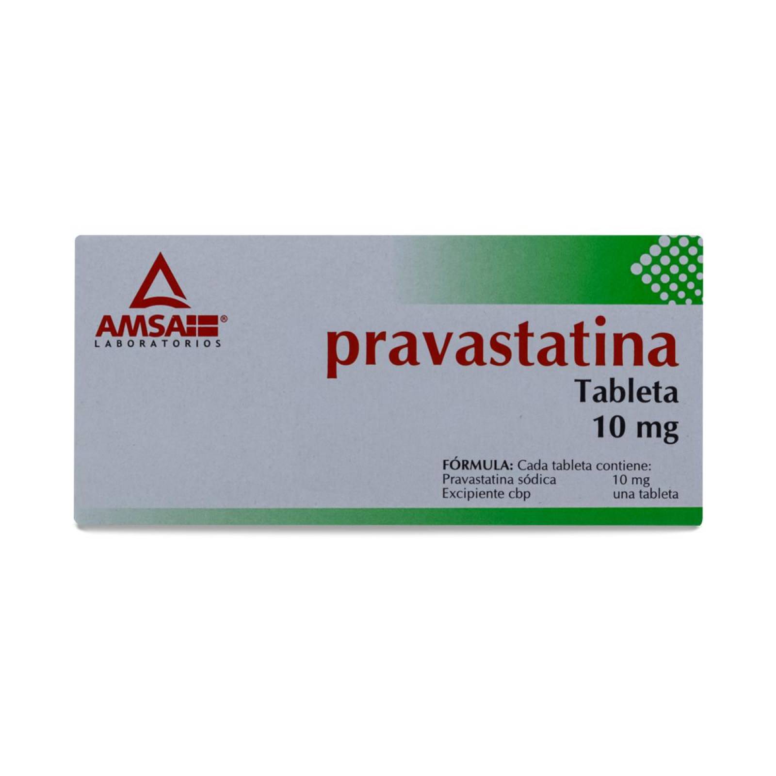 Pravastatina 10 Mg 30 Tabs Amsa
