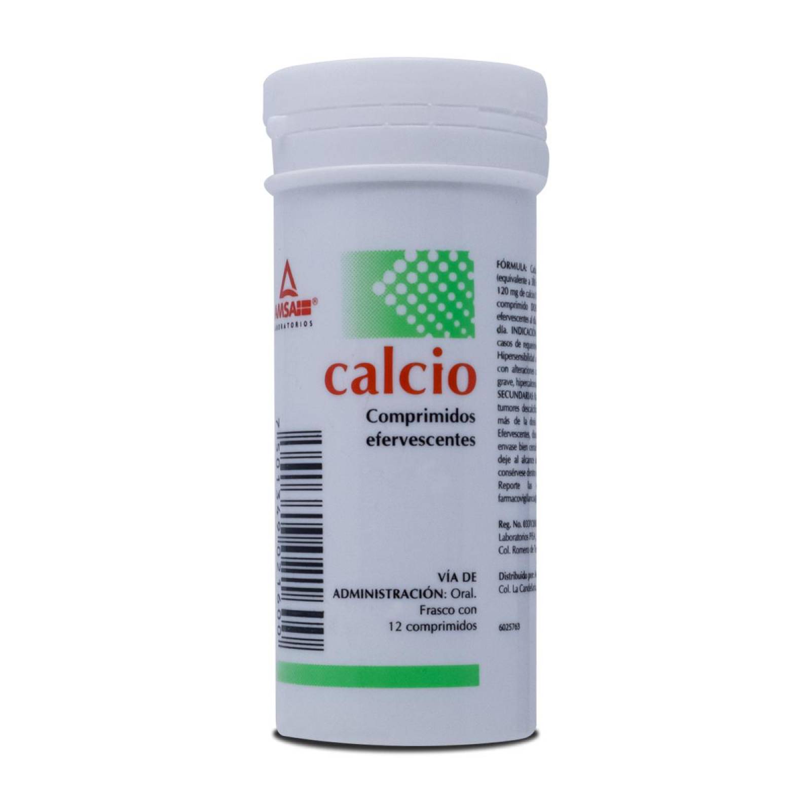 Calcio Efev 12 Tab 500 Mg Amsa 
