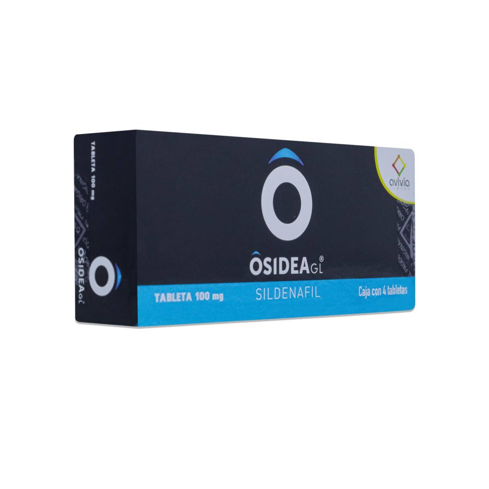 Sildenafil Osidea, Caja Con 4 Tabletas De 100 Mg, Avivia