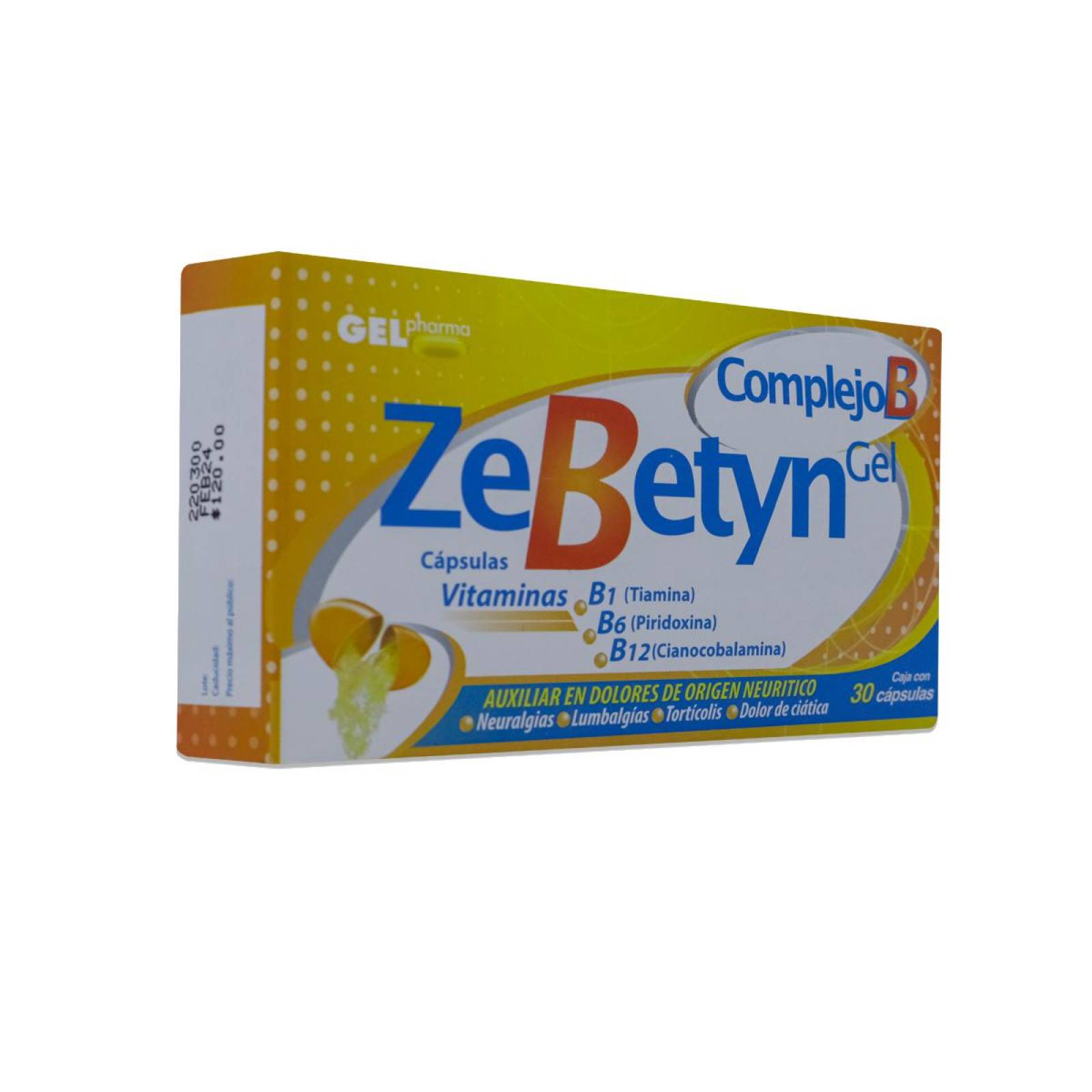 Zebetyn Gel, Caja Con 30 Capsulas, Gelpharma