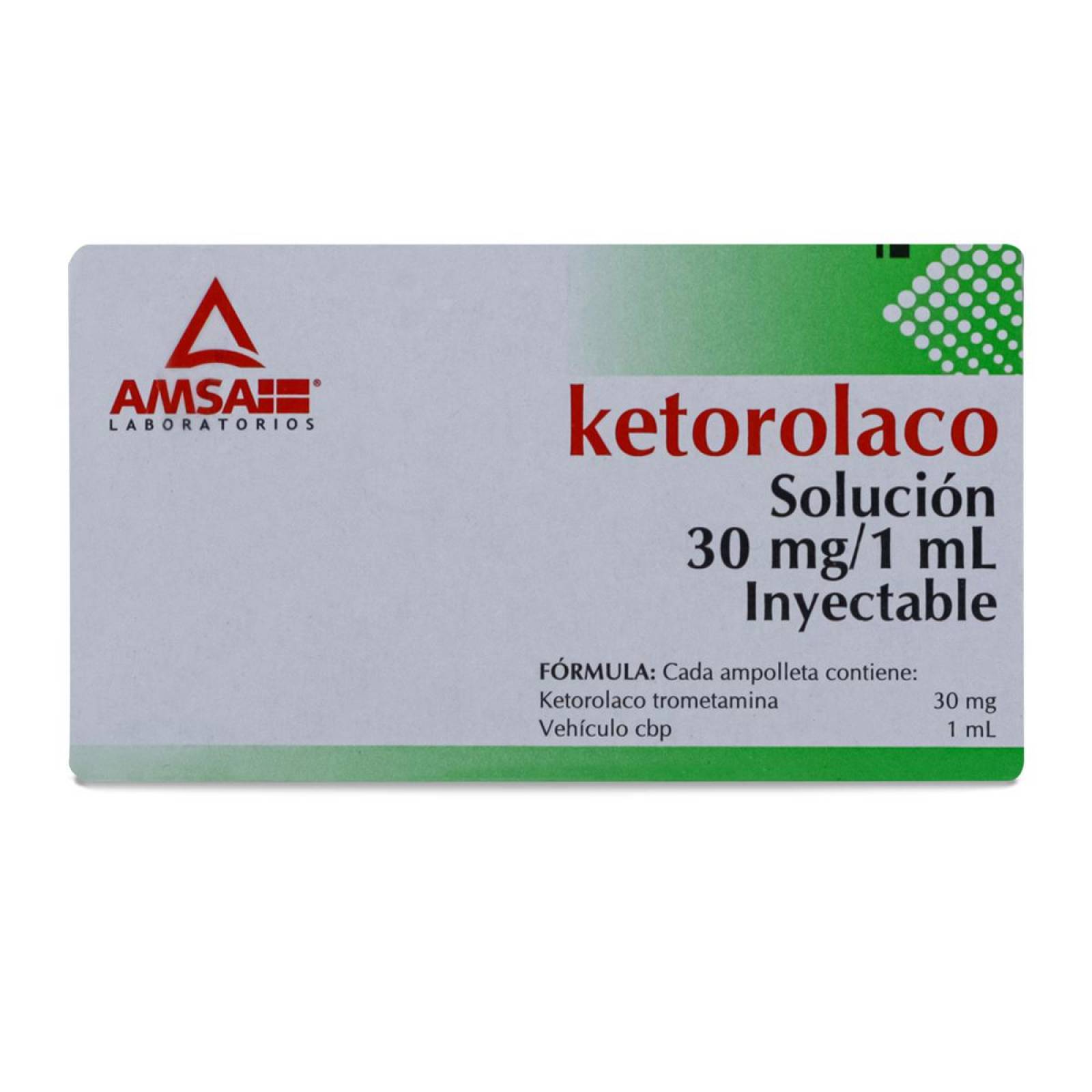 Ketorolaco 3 Amp 30 Mg/ Ml 