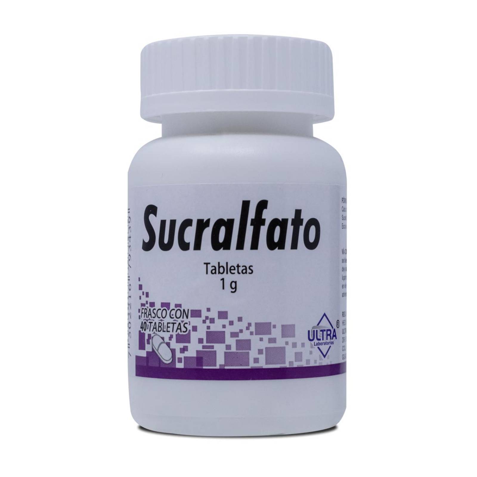 Sucralfato, Frasco Con 40 Tabletas, Ultra 