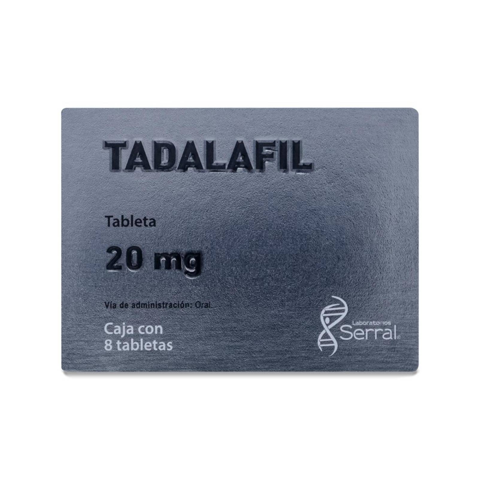 Tadalafil, Caja Con 8 Tabletas De 20 Mg, Serral