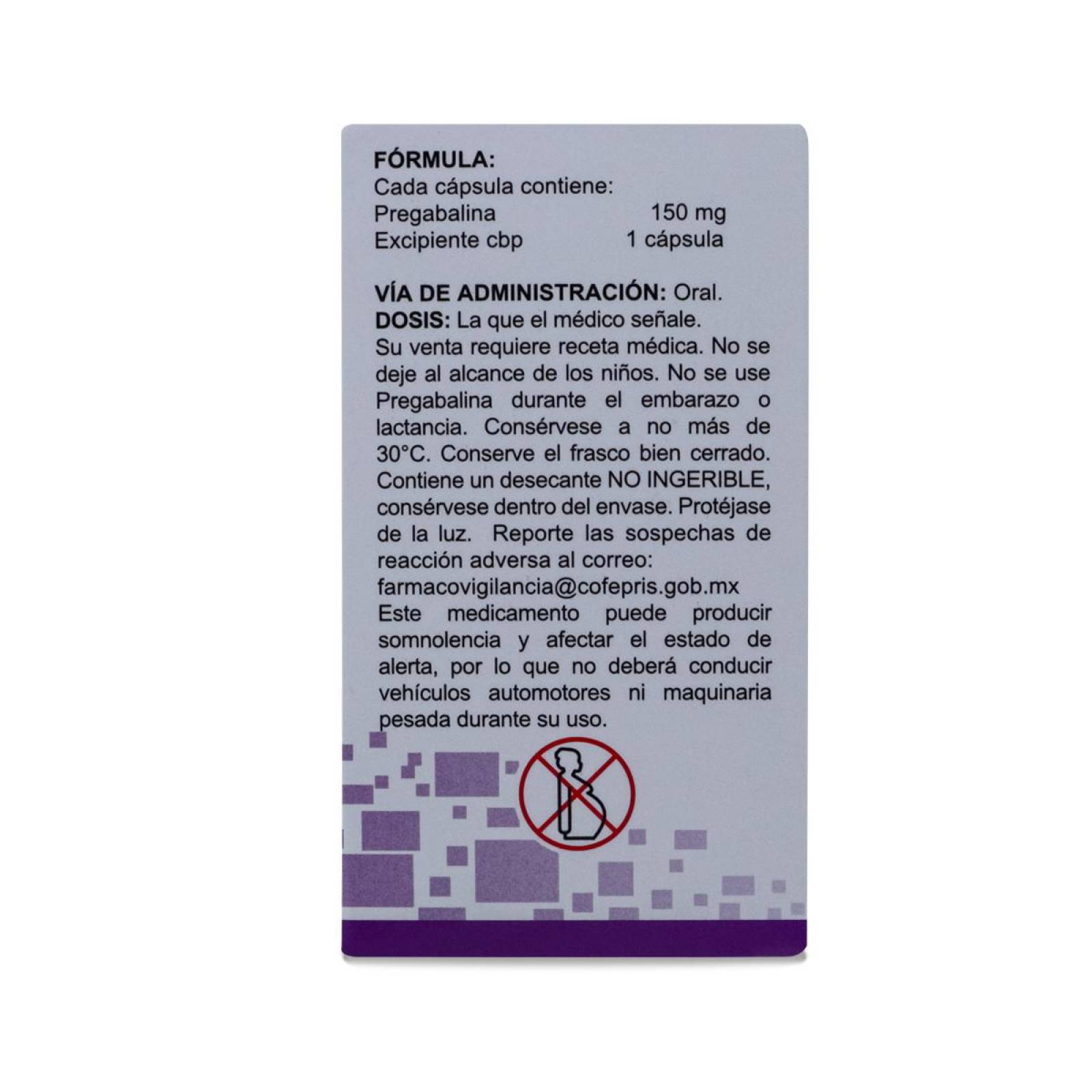 Pregabalina, Frasco Con 28 Capsulas, Ultra 