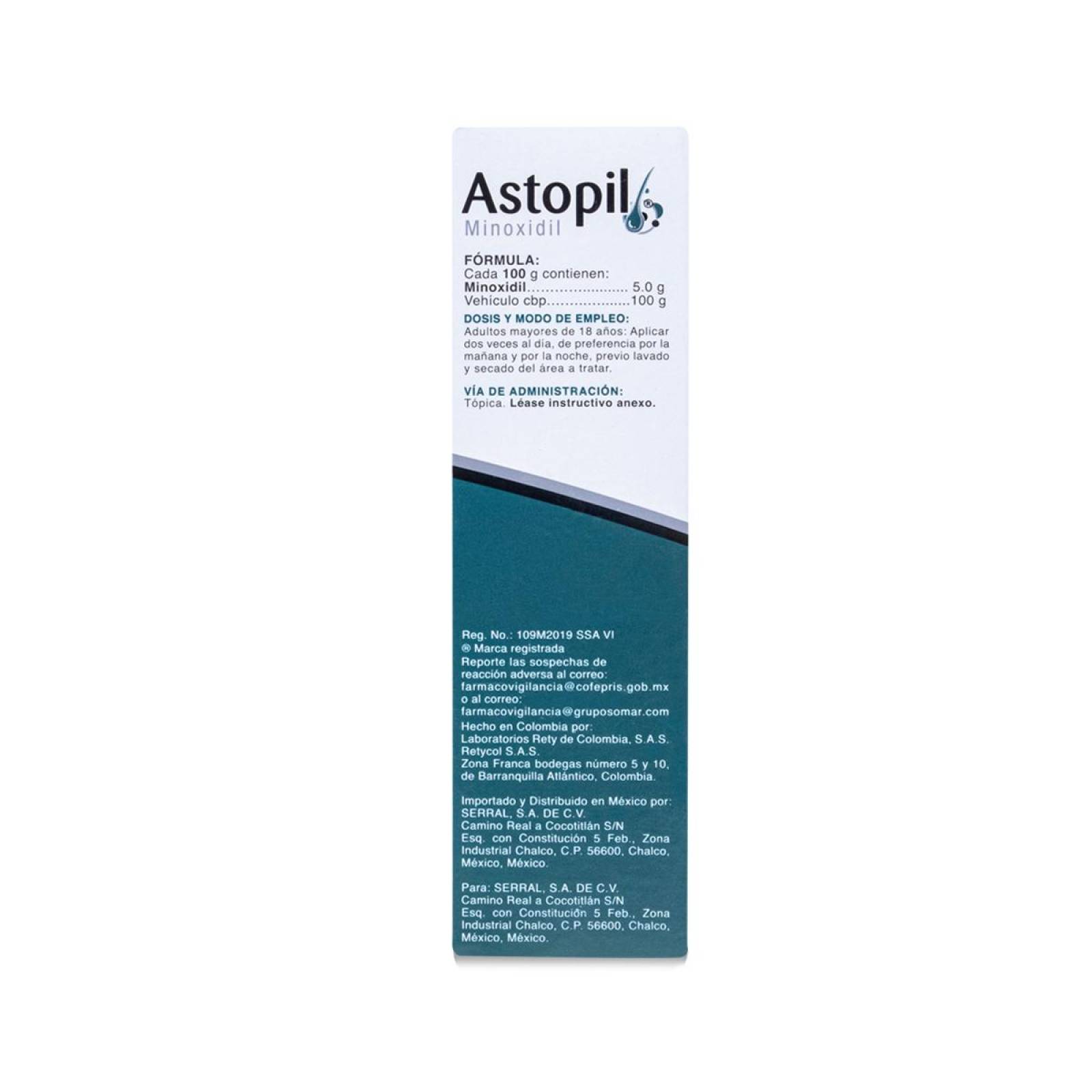 Astopil Minoxidil Solucion Topica 5.0% Aerosol Frasco 60 Ml 