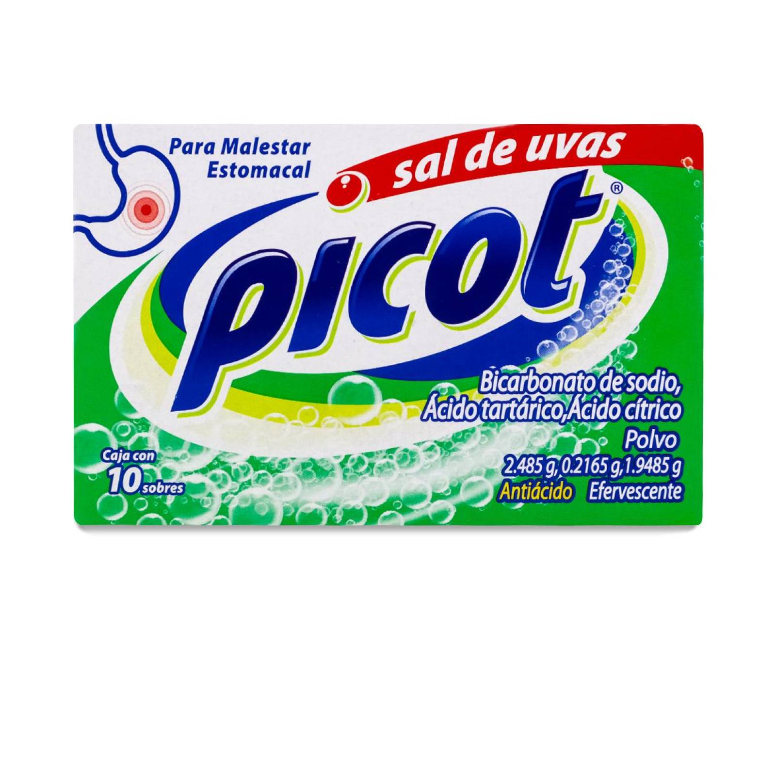 Sal De Uvas picot, caja con 10 sobres 