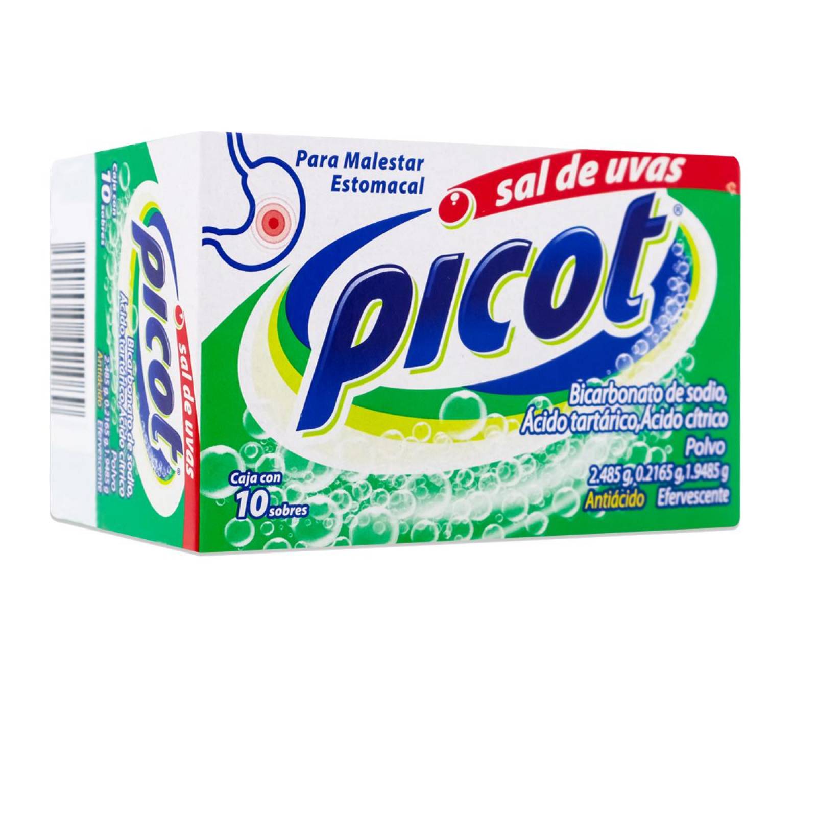 Sal De Uvas picot, caja con 10 sobres 