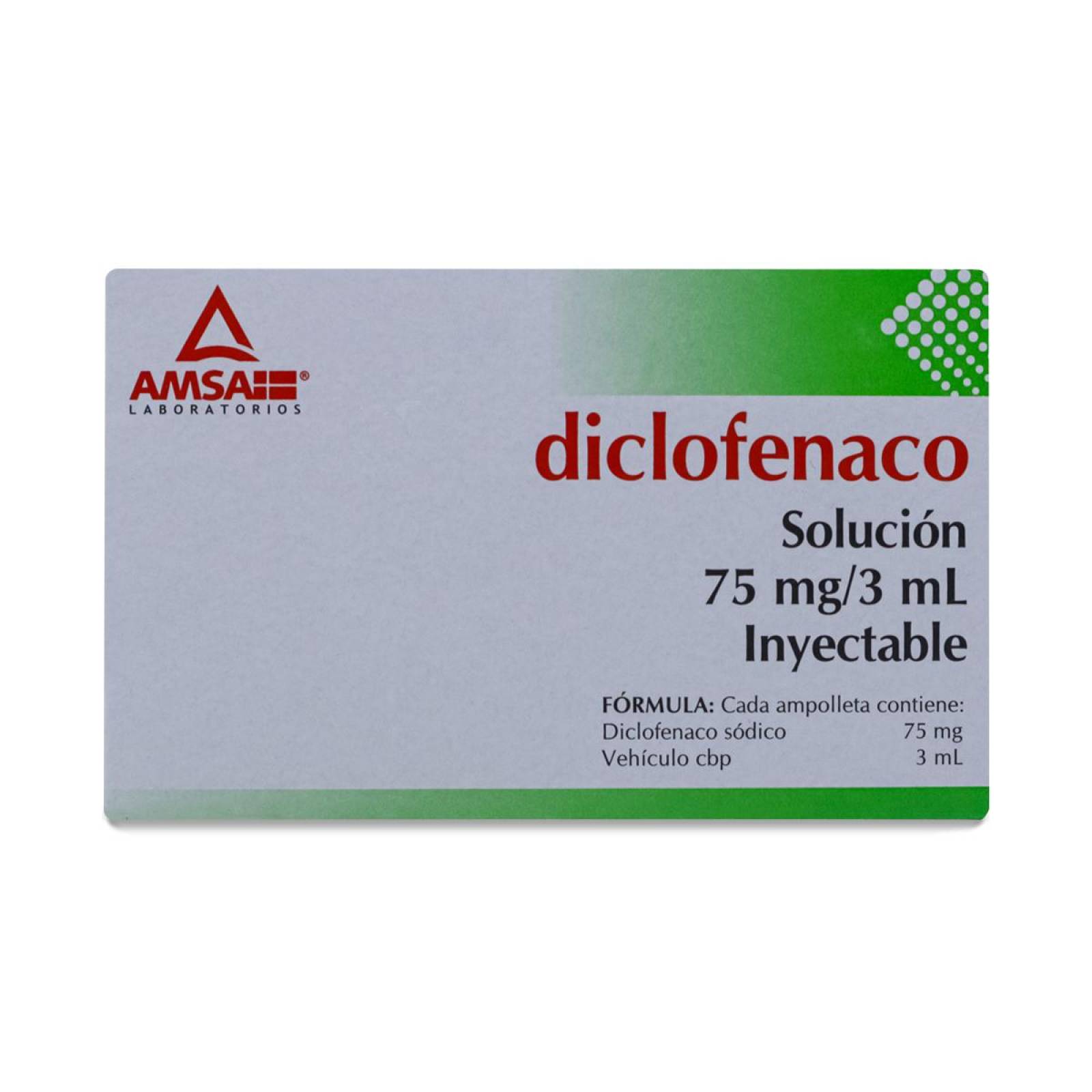 Diclofenaco Sol Inyec 2 Amp 75Mg/3Ml 