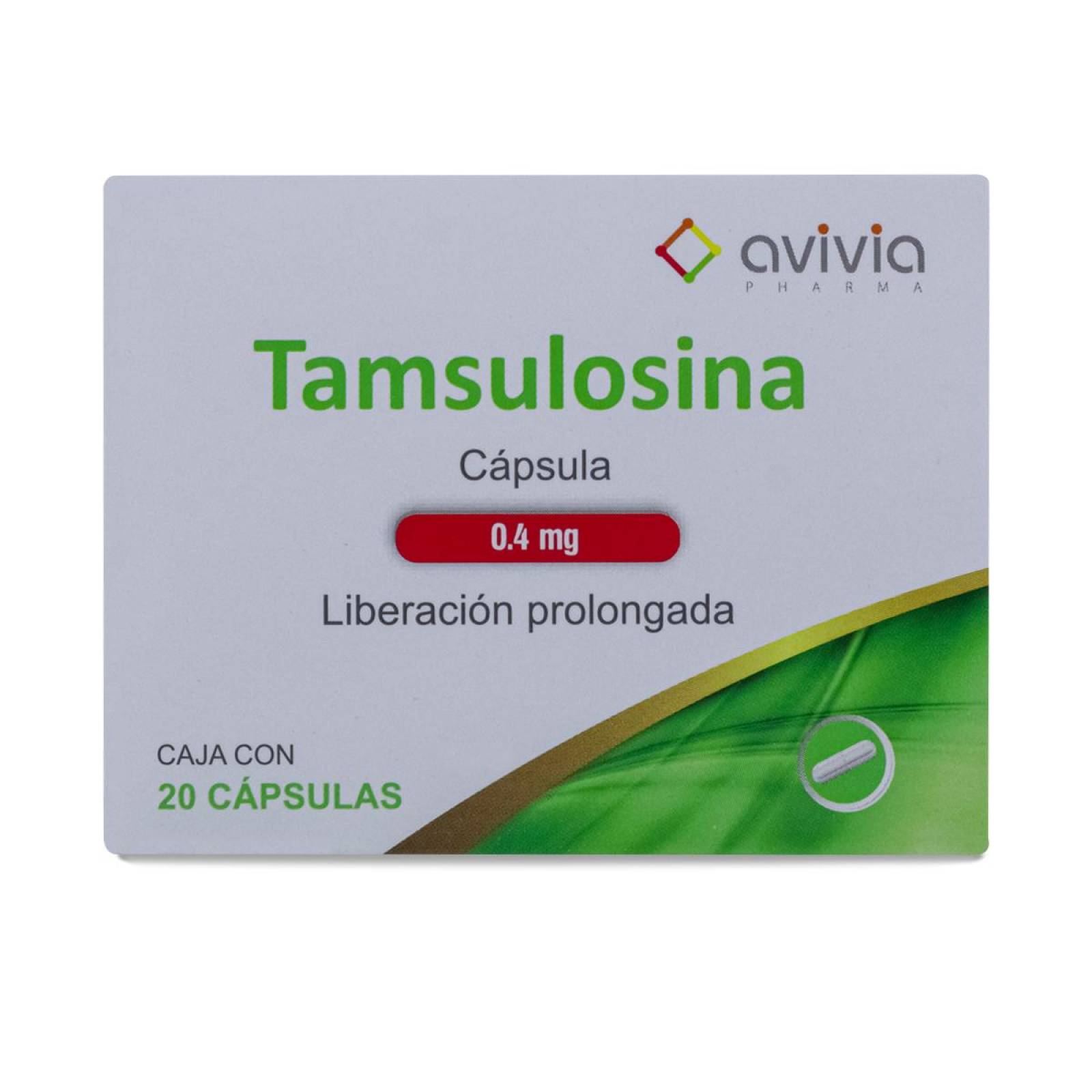 Tamsulosina Amsa 20 Caps 0 4 Mg