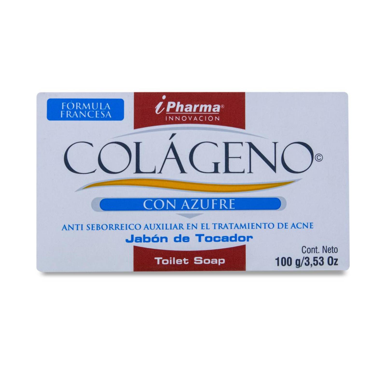 Colageno Pharma Con Azufre Jabon De Tocador Barra Con 100 G 