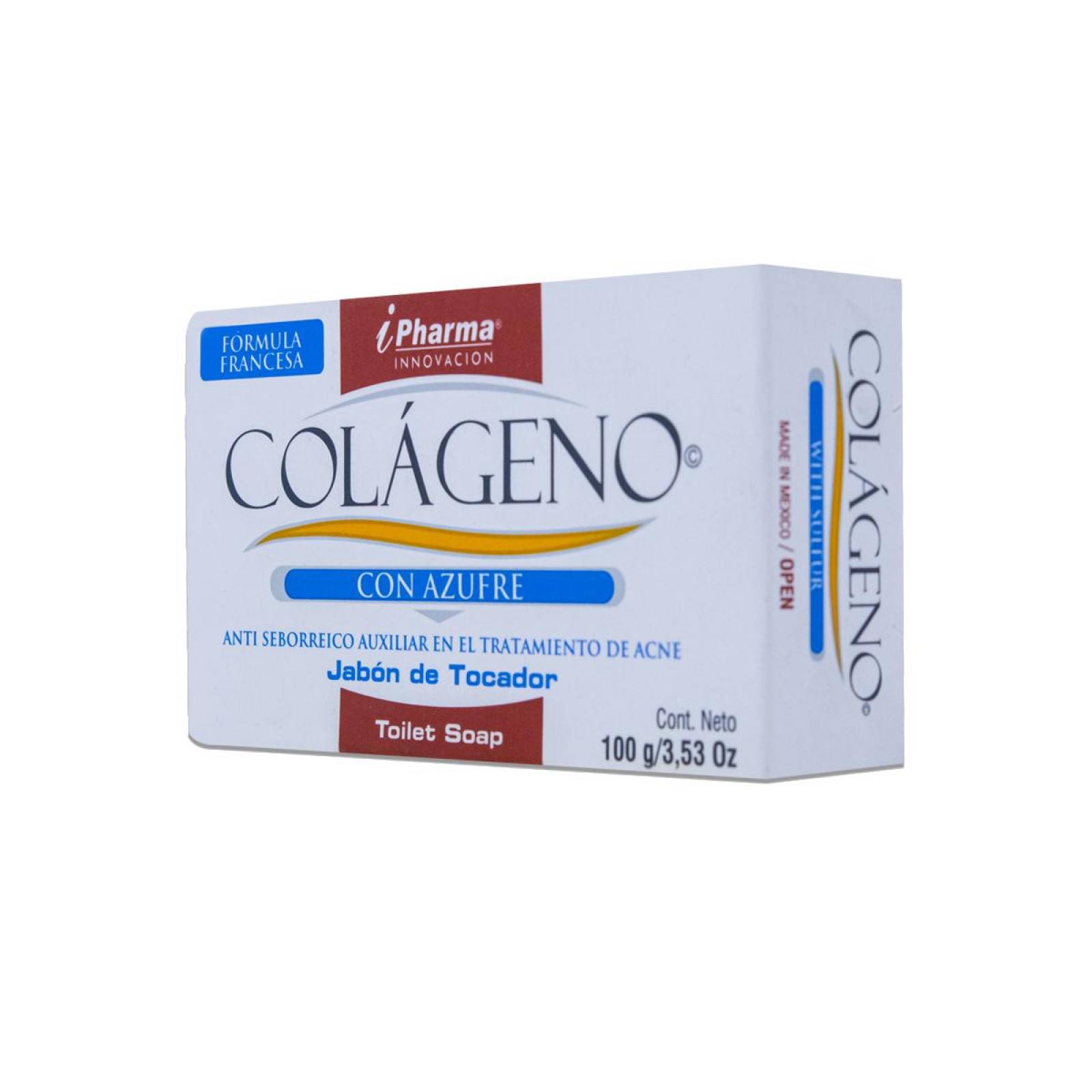 Colageno Pharma Con Azufre Jabon De Tocador Barra Con 100 G 