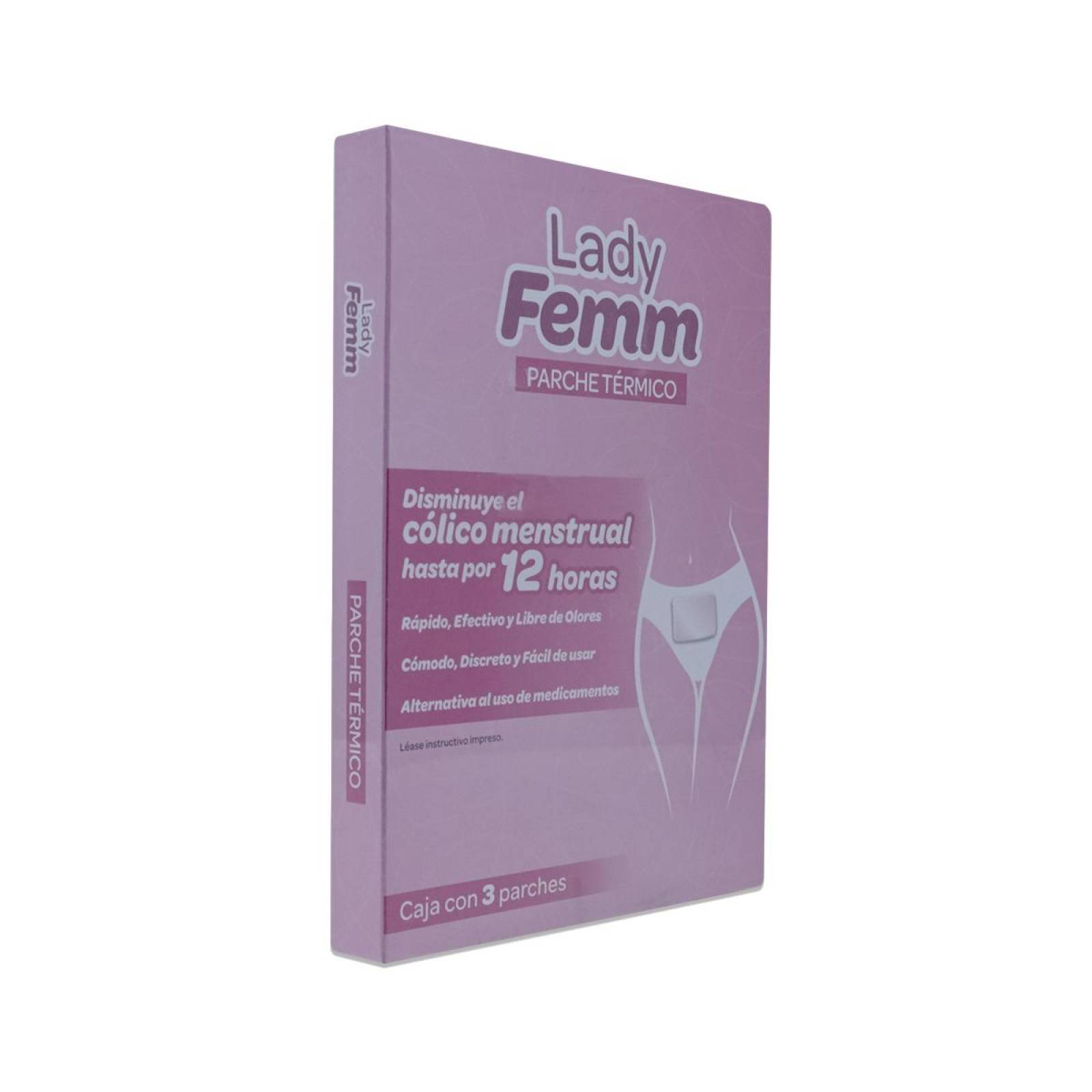 Lady Femm Parche Termico, Caja Con 3 Parches, Maver
