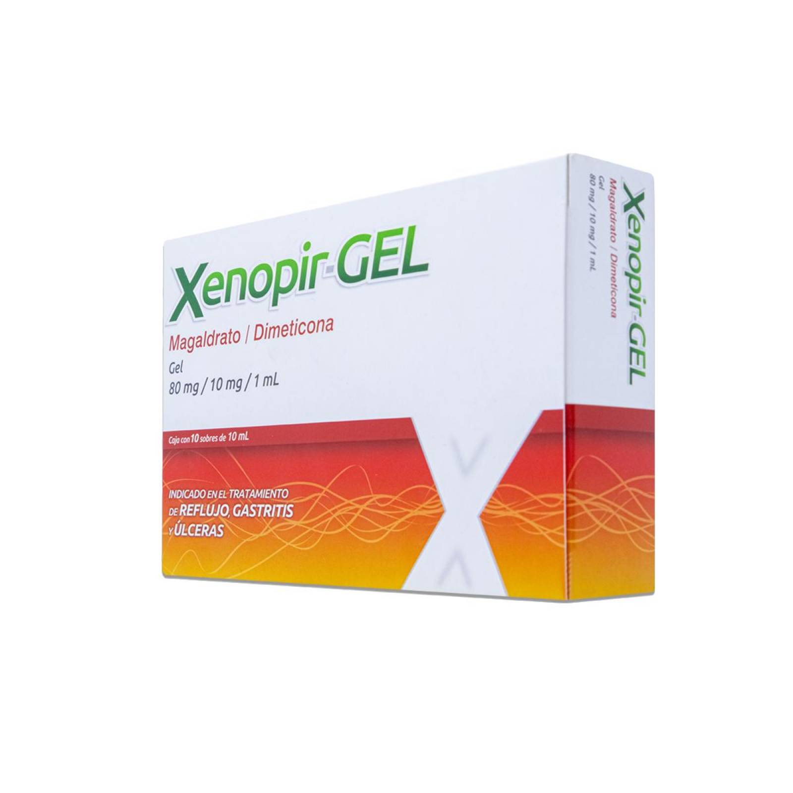 Xenopir Gel Magaldrato - Dimeticona, Caja Con 10 Sobres De 10 Ml, Collins 