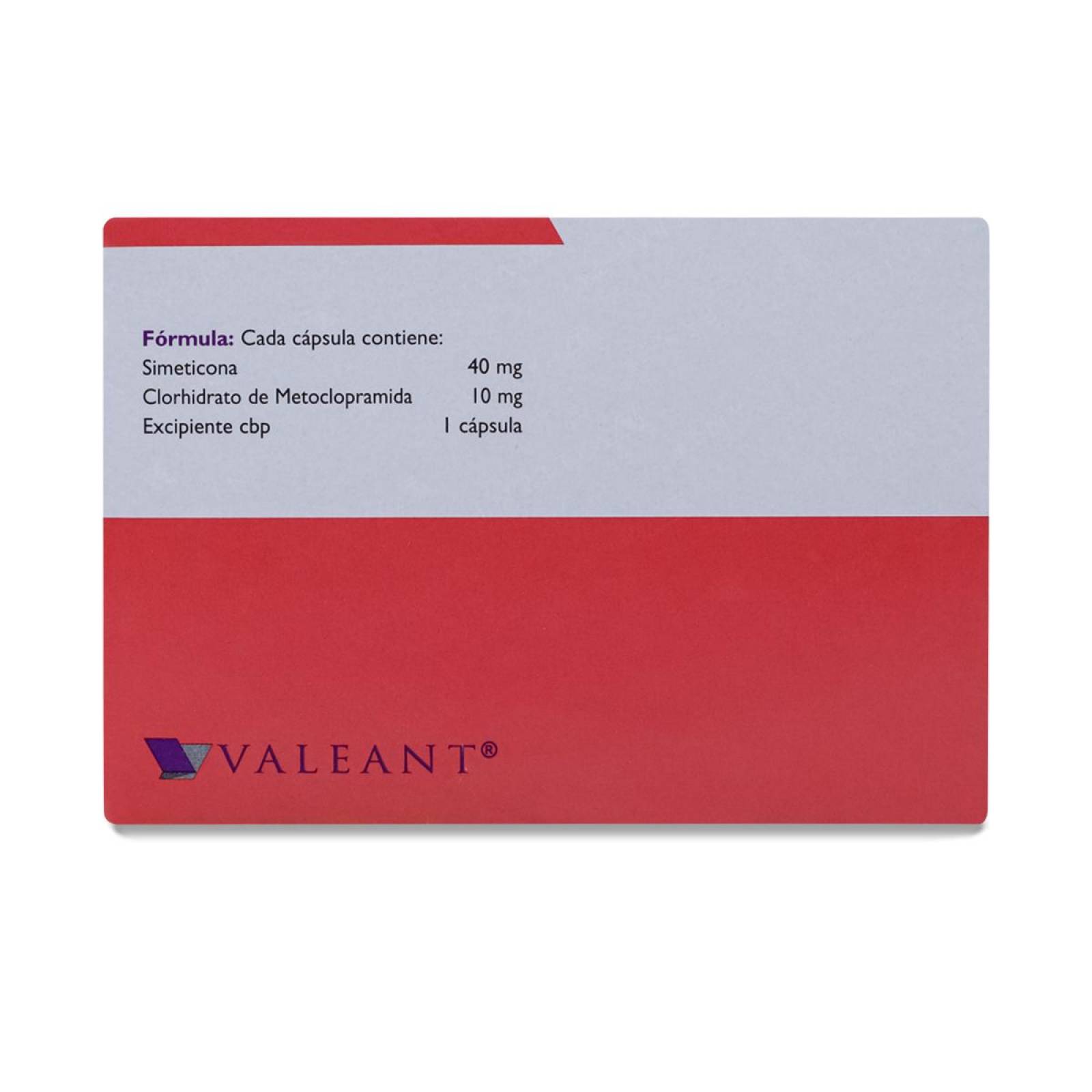 Espaven Md, Simeticona - Metoclopramida, Caja Con 20 Capsulas, Valeant 