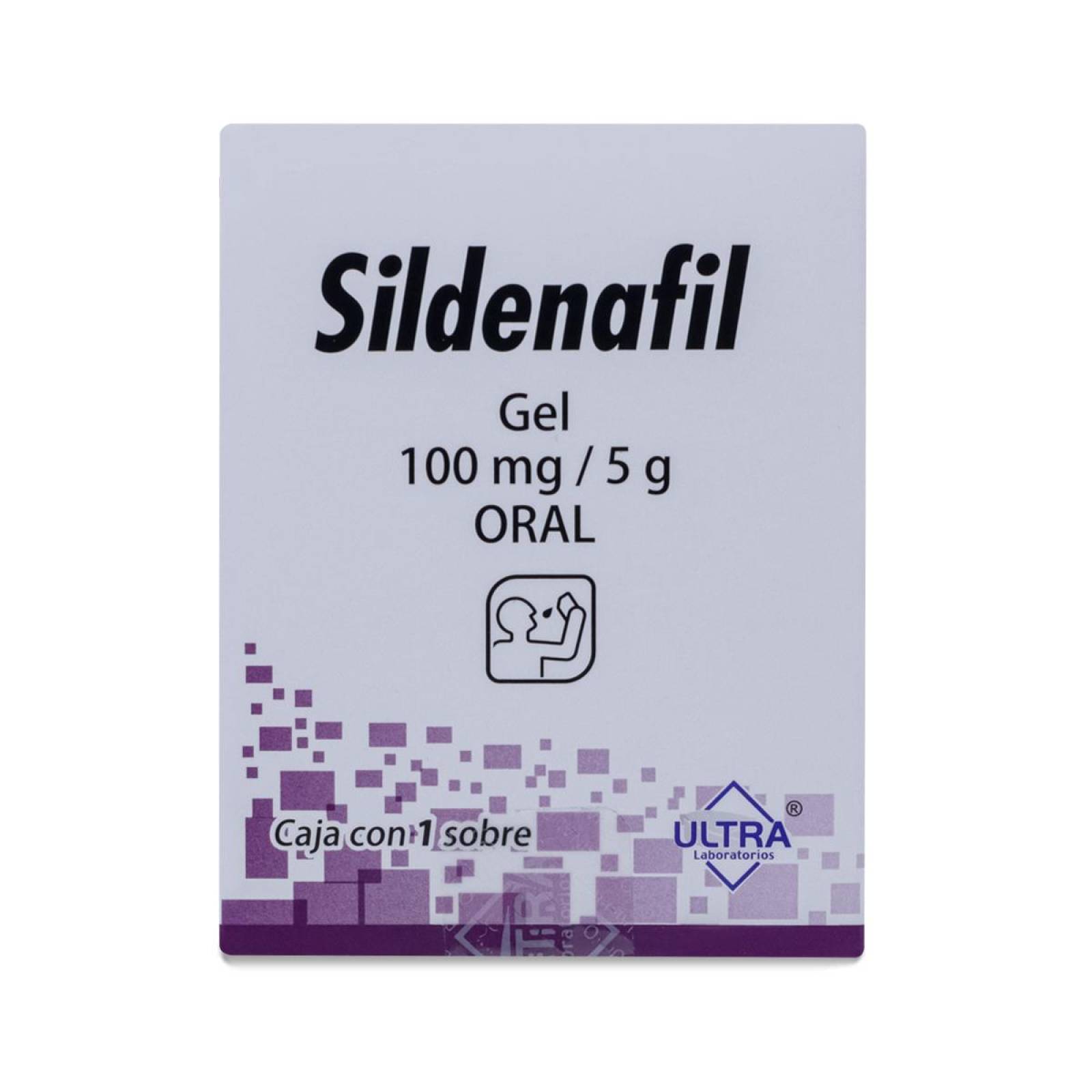 Sildenafil Gel, Caja Con 1 Sobre 100 Mg / 5 G, Ultra 