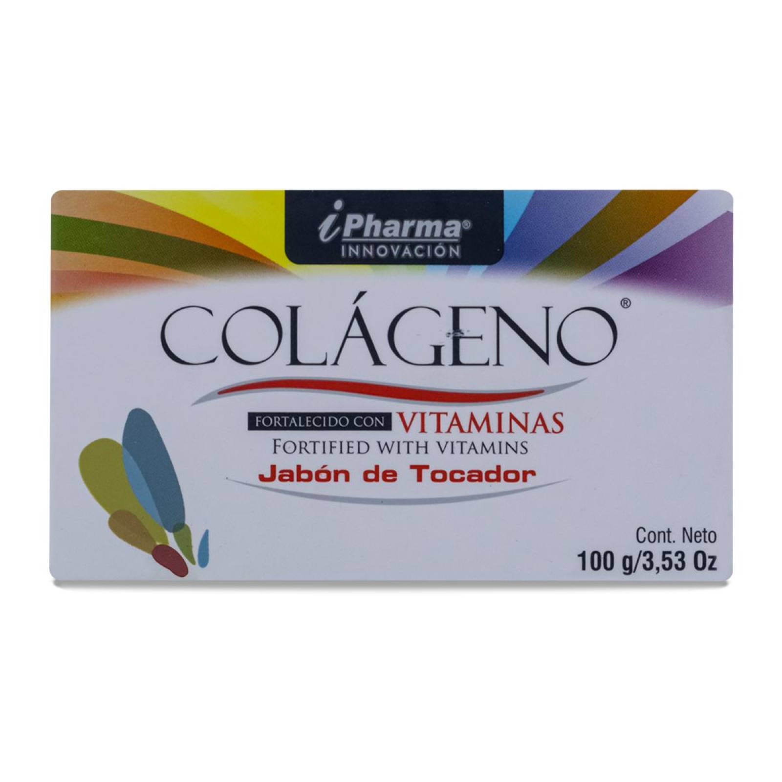Colageno Fortalecido Con Vitaminas Jabon De Tocador 100 G /3.53 Oz Ipharma Innovacion 
