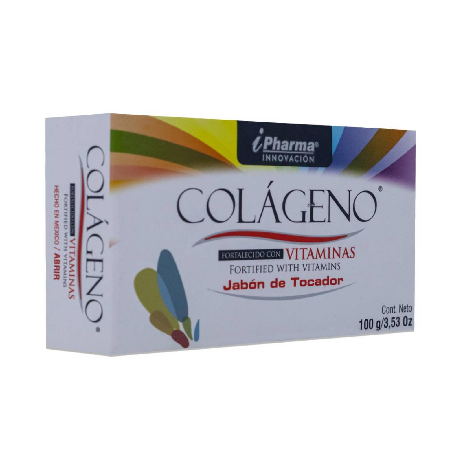 Colageno Fortalecido Con Vitaminas Jabon De Tocador 100 G /3.53 Oz Ipharma Innovacion 