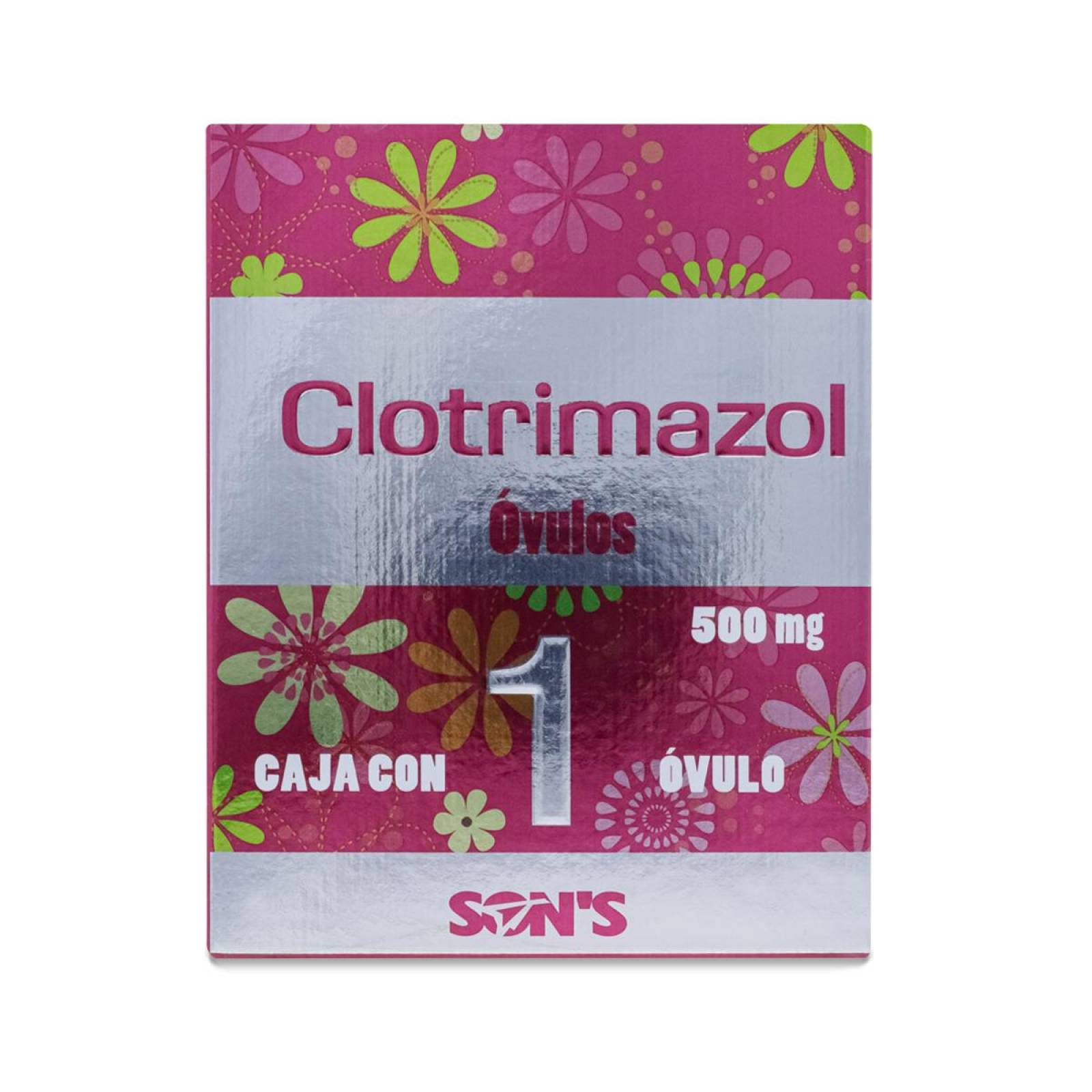 Clotrimazol Sons Caja Con 1 Ovulo De 500 Mg 