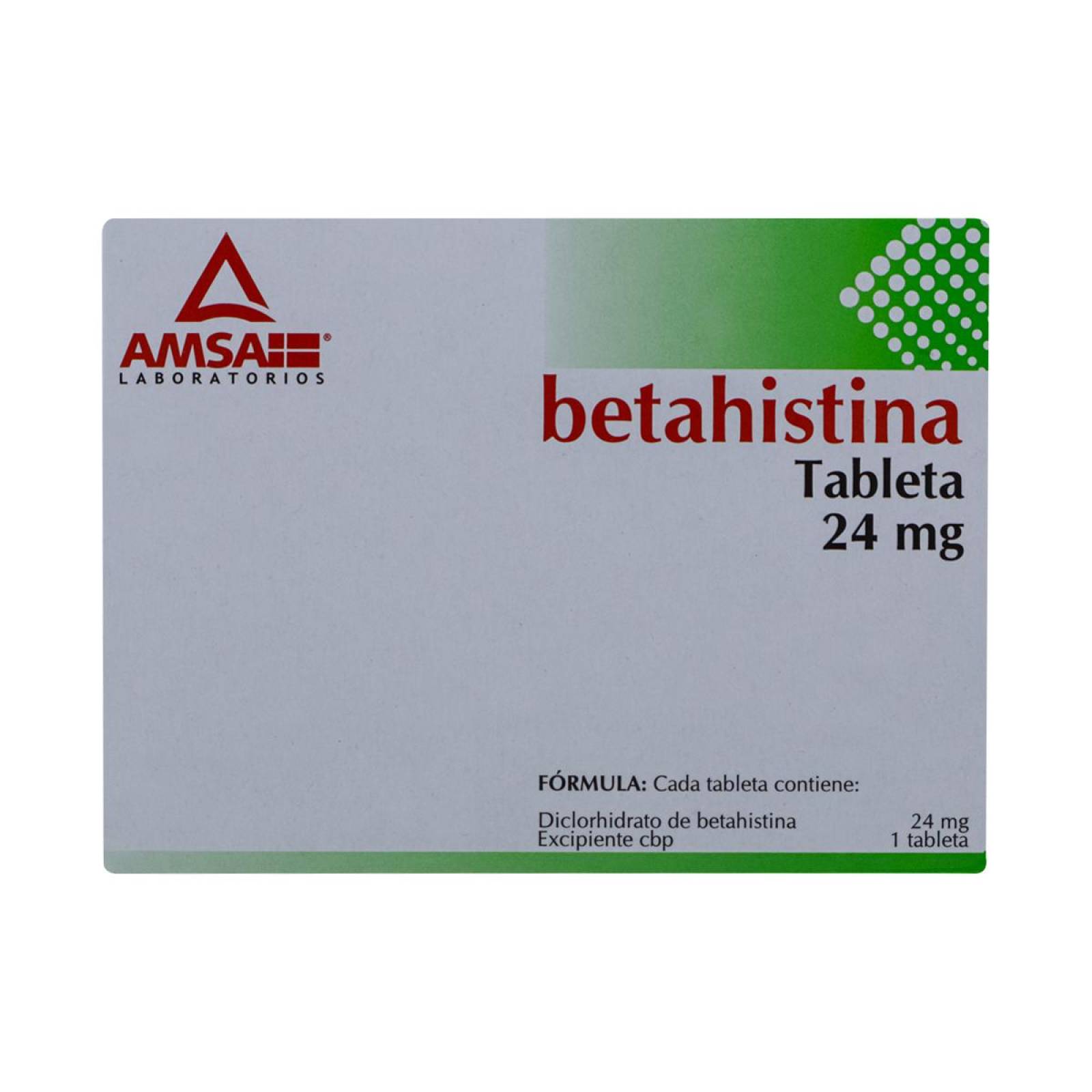 Betahistina Amsa 30 Tab 24 Mg 