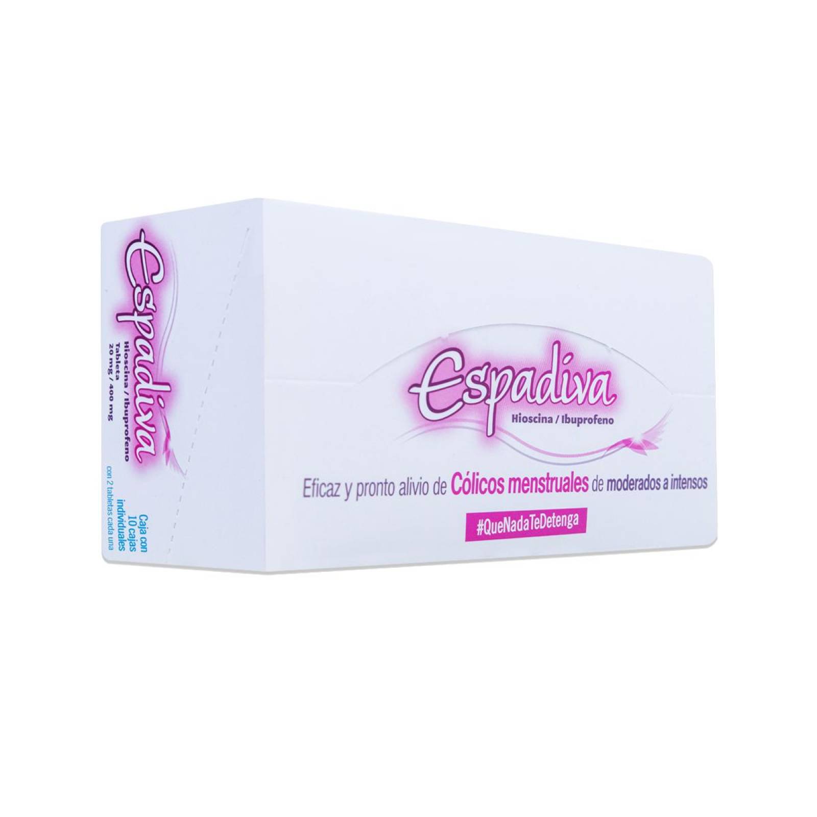 Espadiva Hioscina, Ibuprofeno Caja Con 10 Tabs 20 Mg / 400 Mg, Apotex 