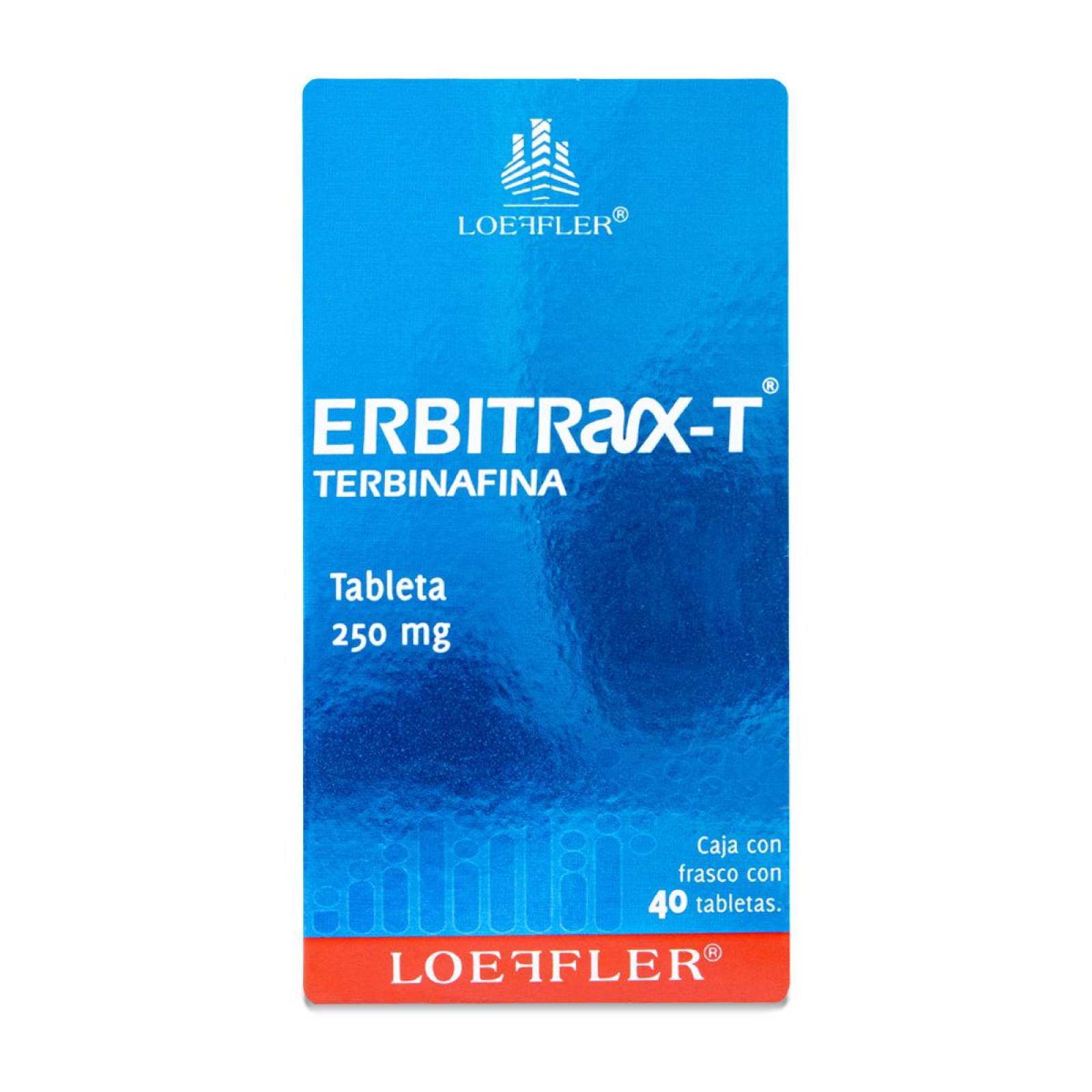 Erbitrax-T Terbinafina, Frasco Con 40 Tabs, Loefler 