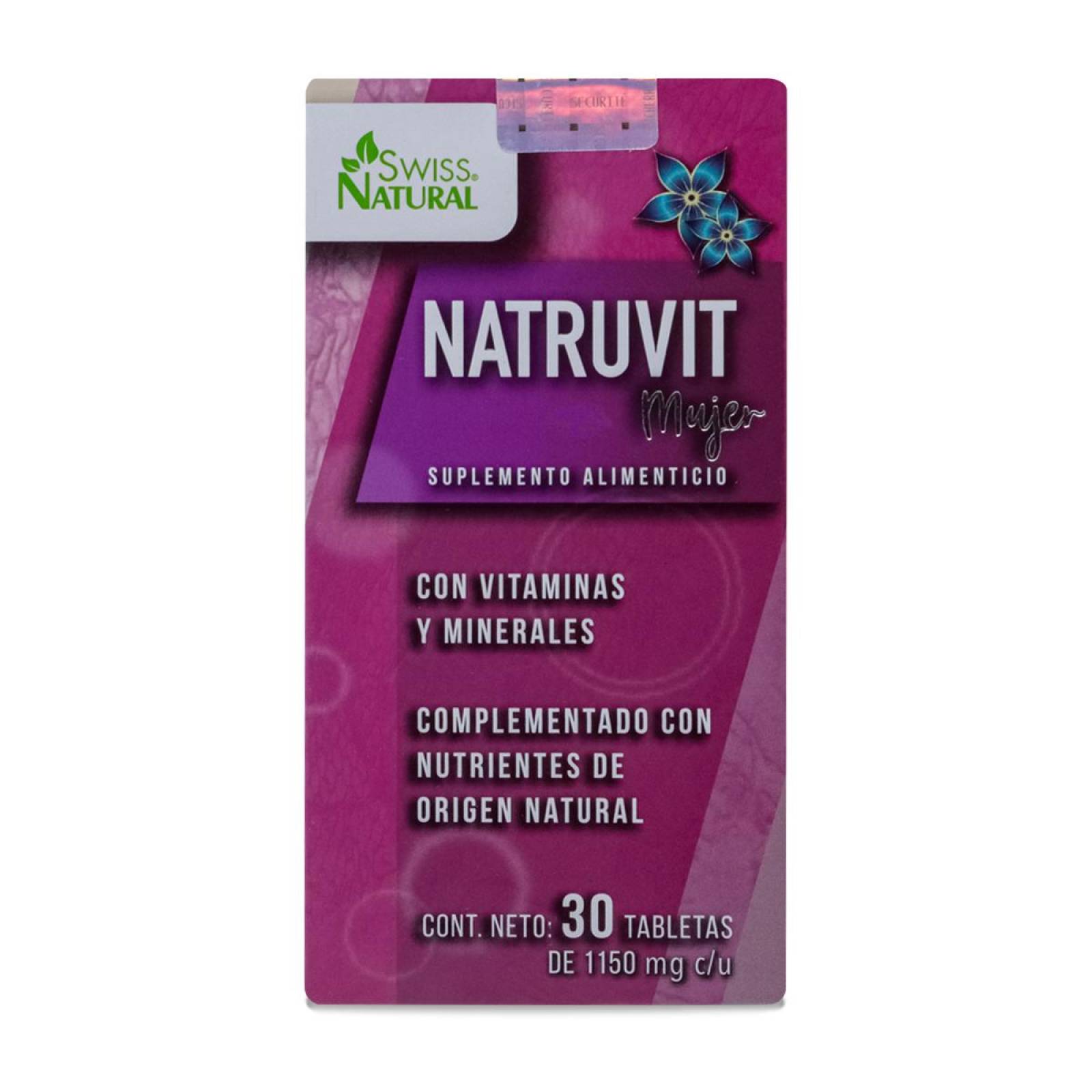 Natruvit Mujer, Frasco Con 30 Tabletas, Swiss Natural 
