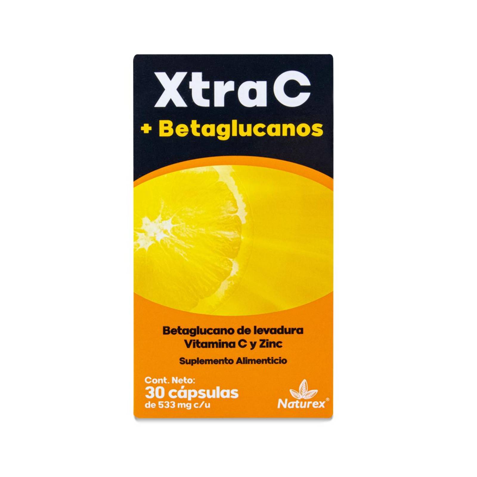 Multivitamínico Naturex Xtra C + Betaglucanos 30 Caps De 533 Mg C/U 