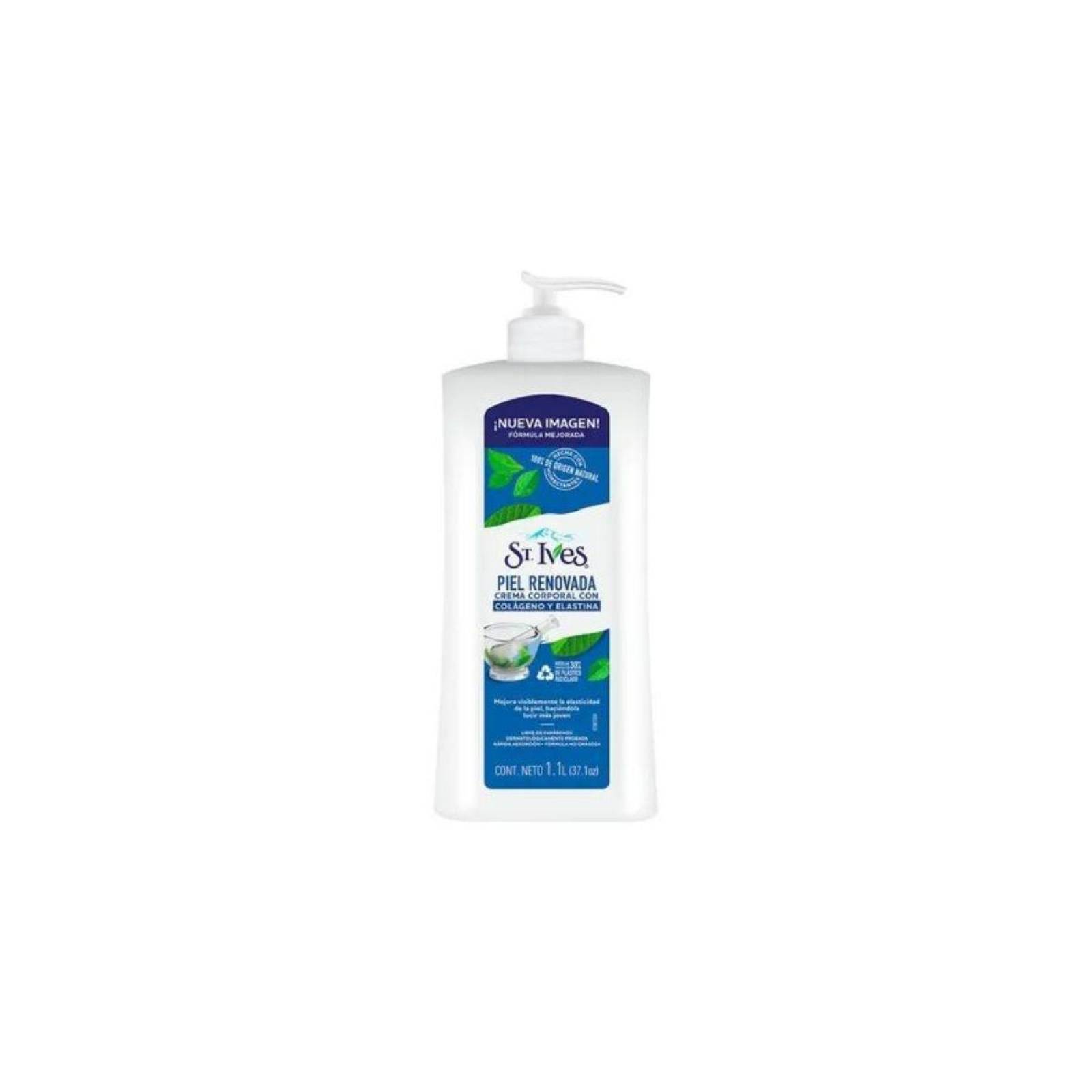 Crema corporal St Ives Piel Renovada Crema Corporal Con Colageno Y Elastina 1.1 L 