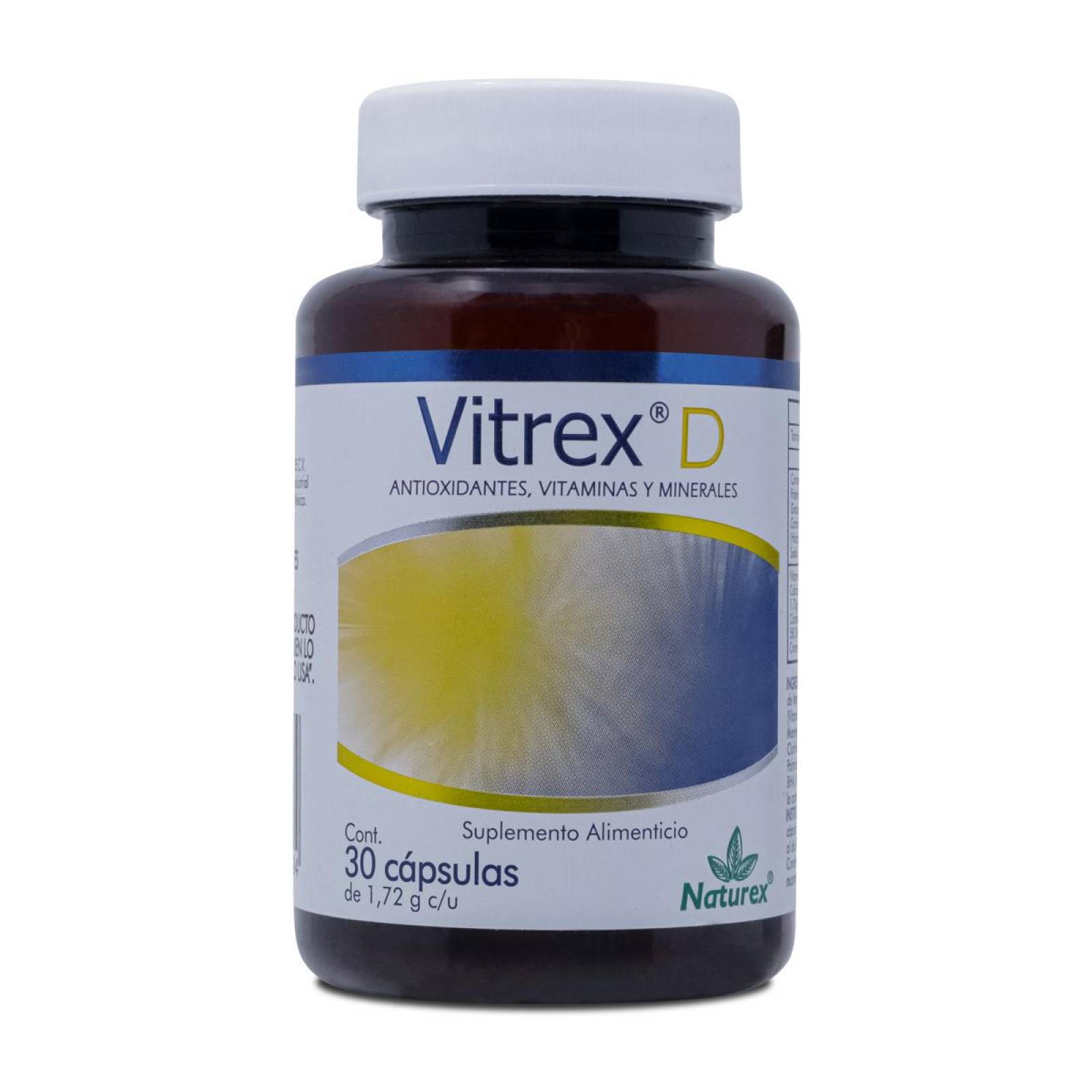 Vitrex D, Frasco Con 30 Capsulas, Naturex 