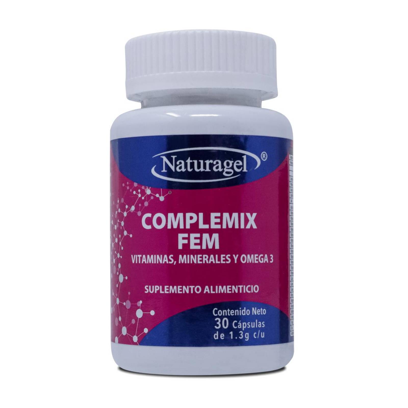 Complemix Fem, Frasco Con 30 Capsulas, Naturagel