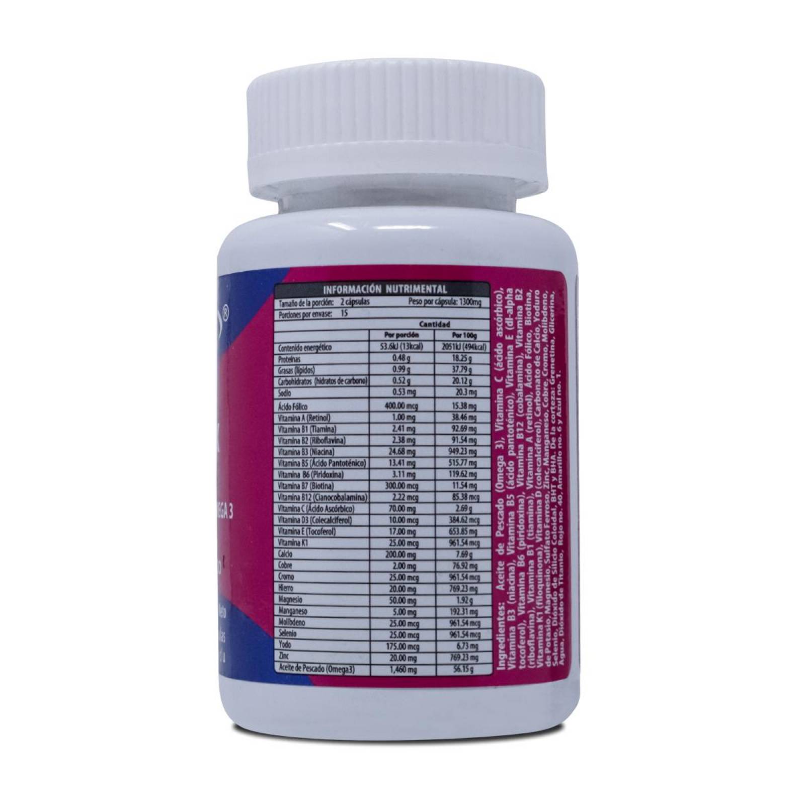 Complemix Fem, Frasco Con 30 Capsulas, Naturagel