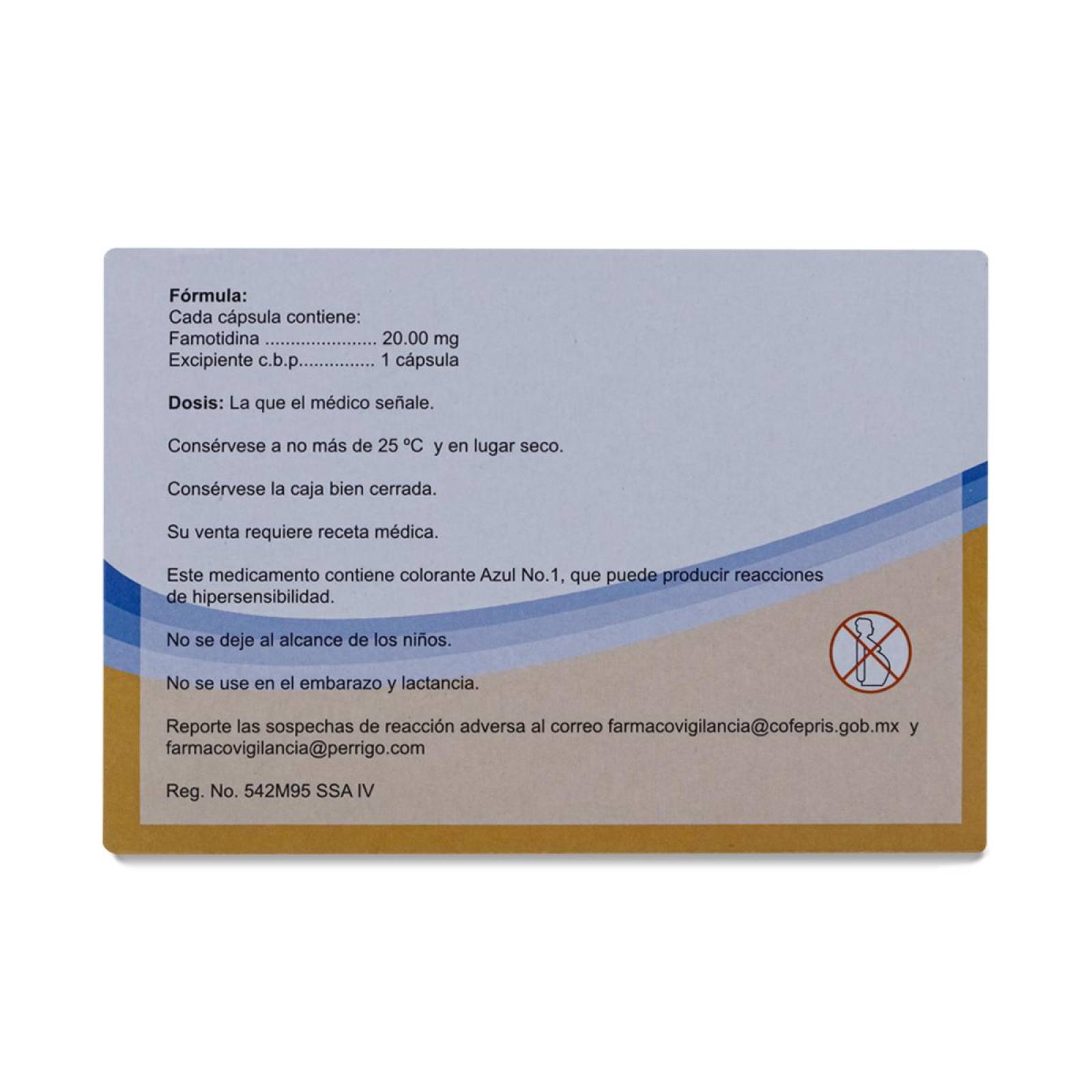 Ultidin Famotidina, Caja Con 30 Capsulas, Pharmacaps 