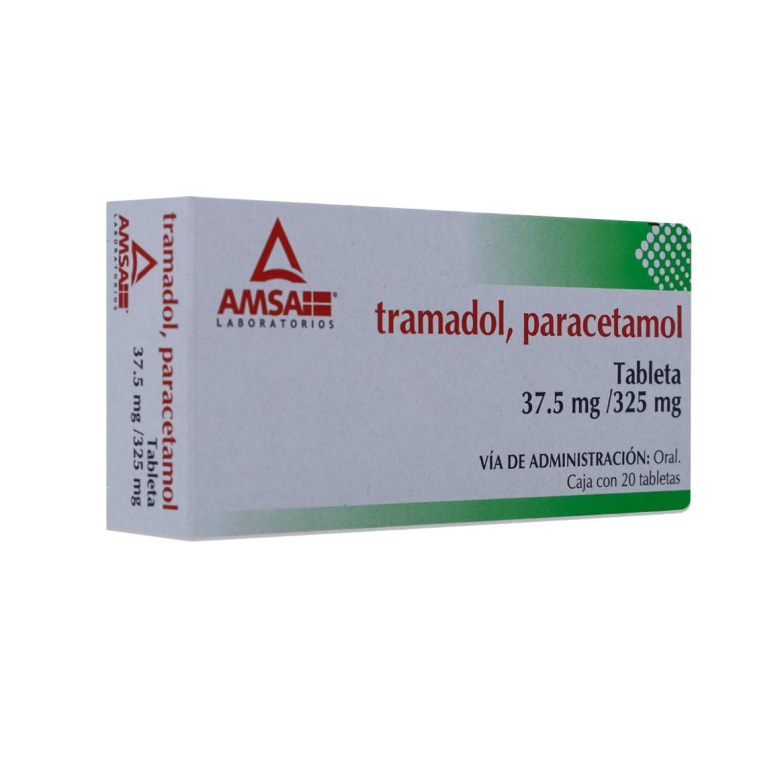 Tramadol/Paracetamol 20 Tab 37.50/325Mg Amsa 