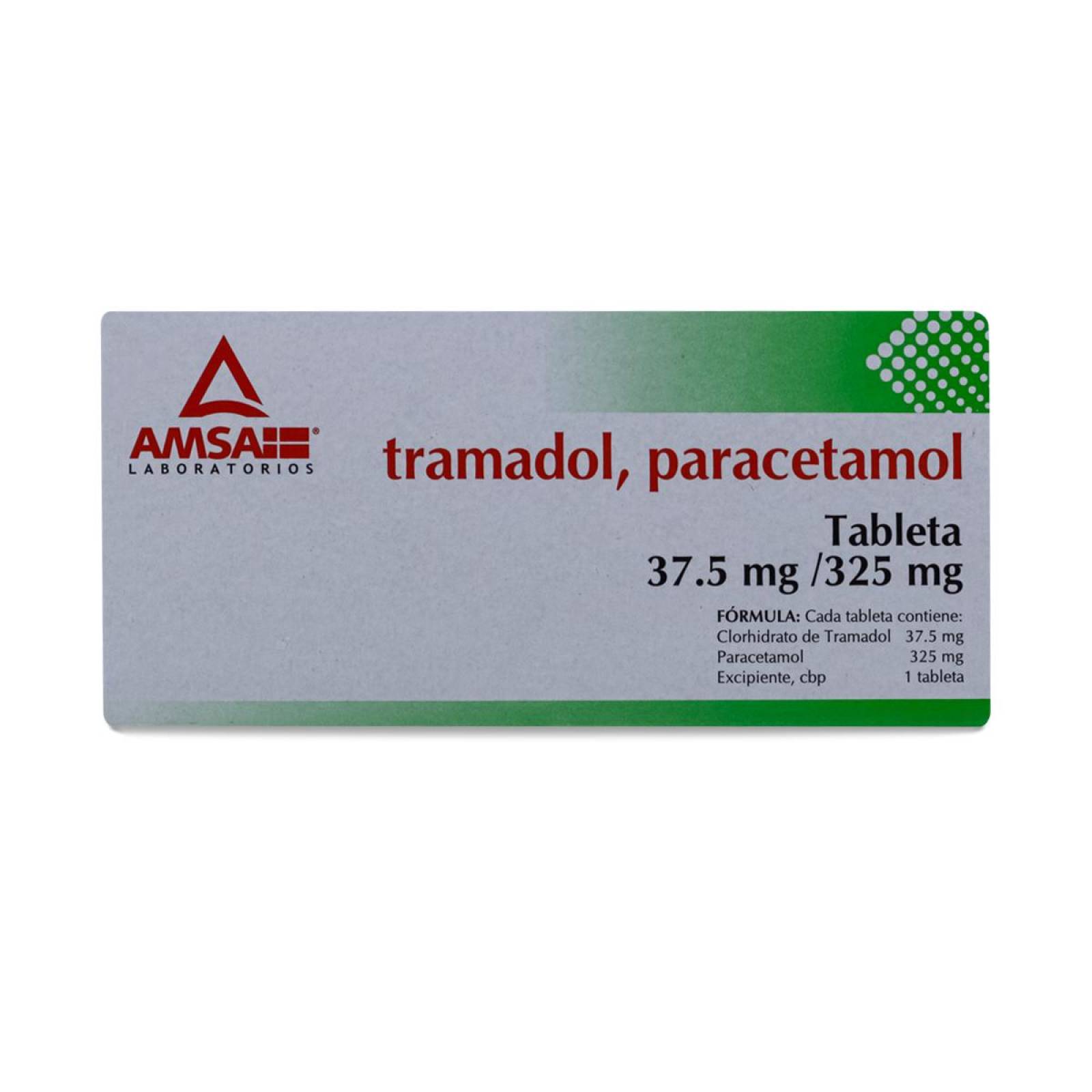 Tramadol/Paracetamol 20 Tab 37.50/325Mg Amsa 