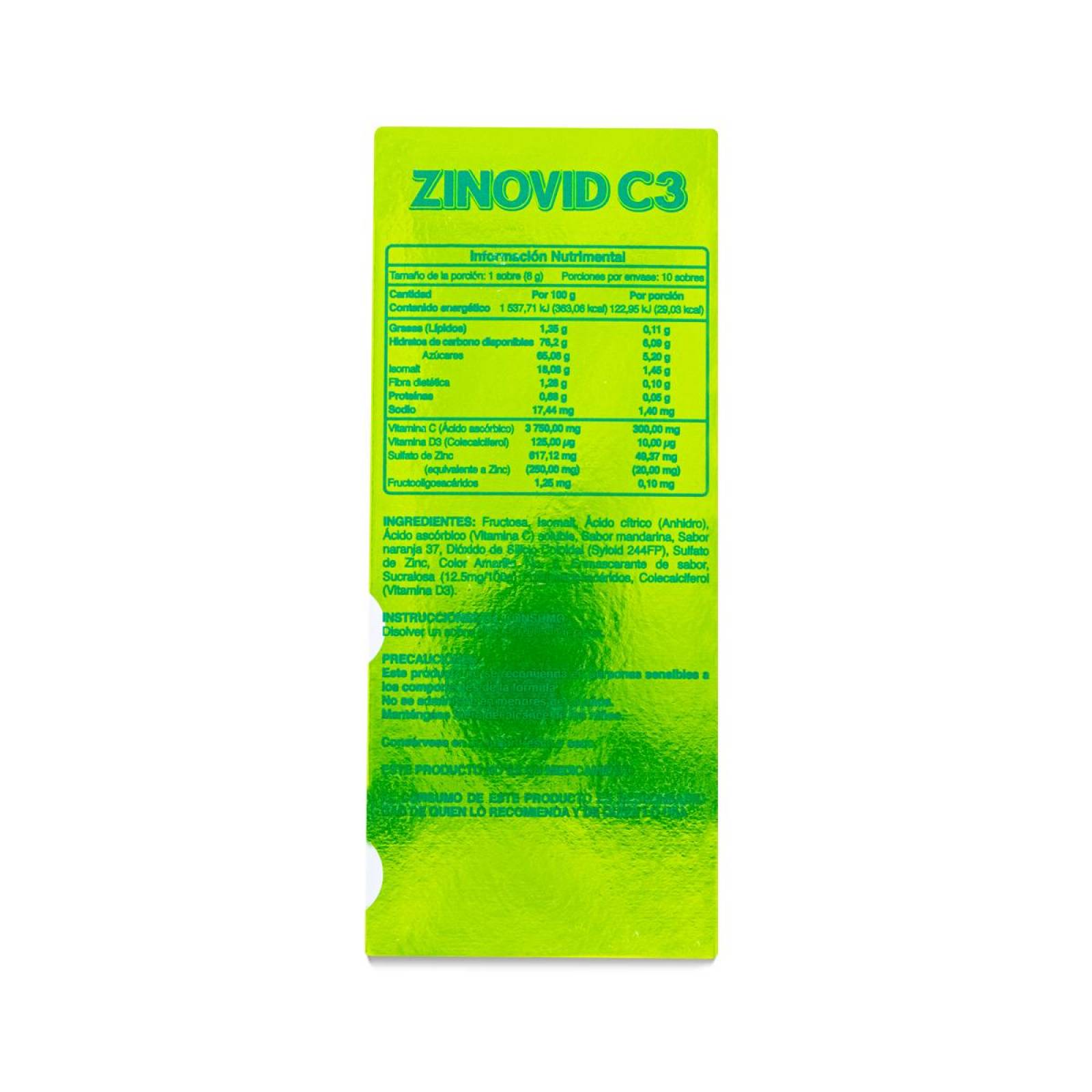 Multivitamínico Cmd Zinovid C3 Polvo, 10 Sobres 