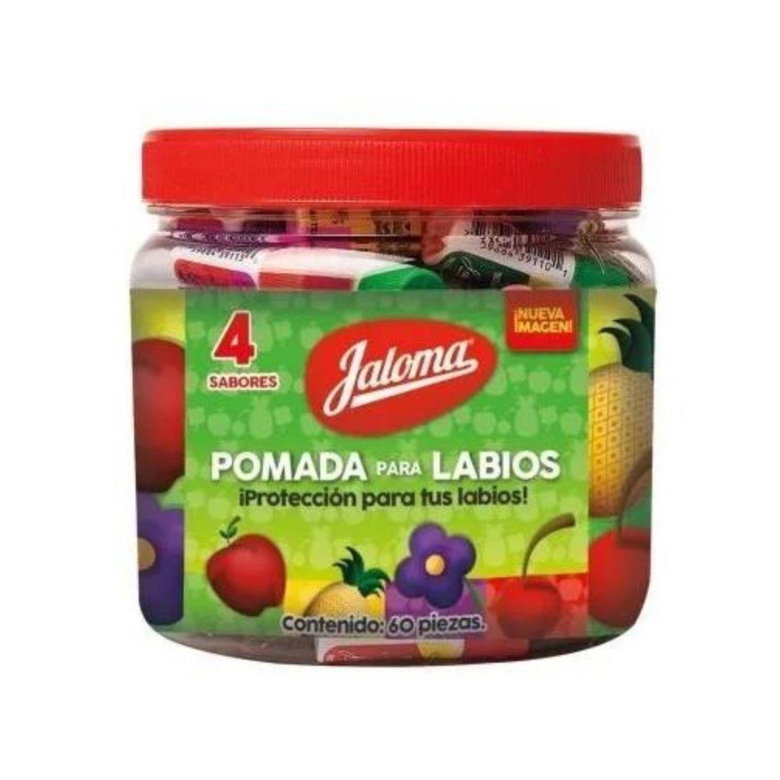 Pomada Para Labios, 60 Piezas De 4 Sabores, Jaloma 