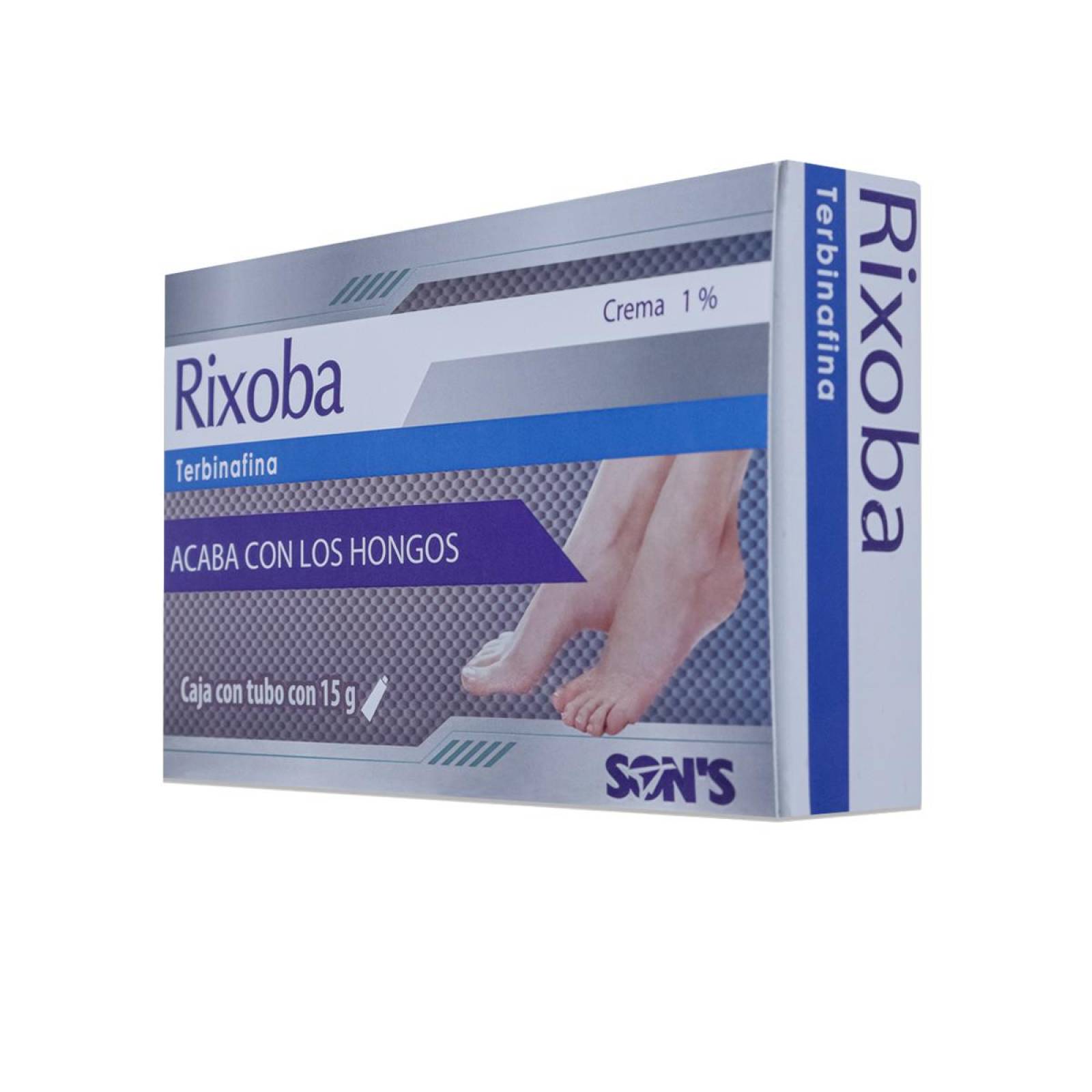 Rixoba Terbinafina, Crema Topica, Tubo Con 15 G, Sons