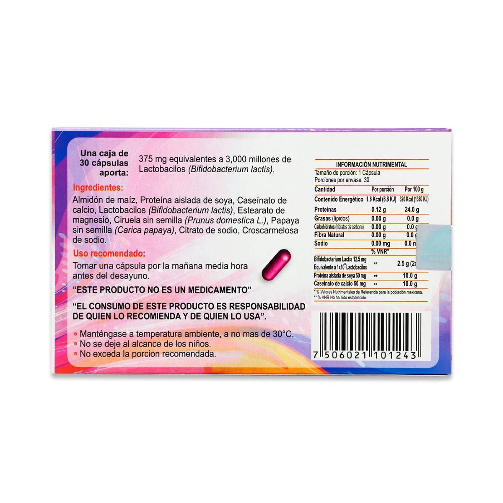 Probiomax Natutech 30 Capsulas De 500 Mg 