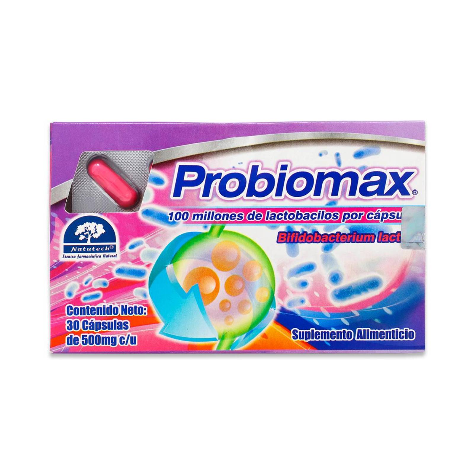Probiomax Natutech 30 Capsulas De 500 Mg 