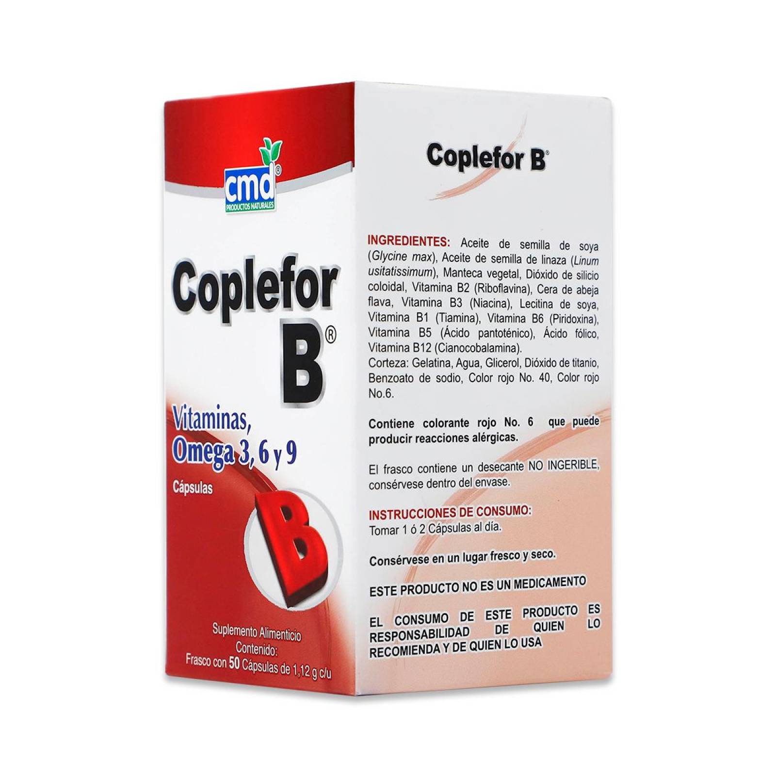 Vitaminas y minerales Cmd Coplefor B Frasco Con 50 Capsulas 